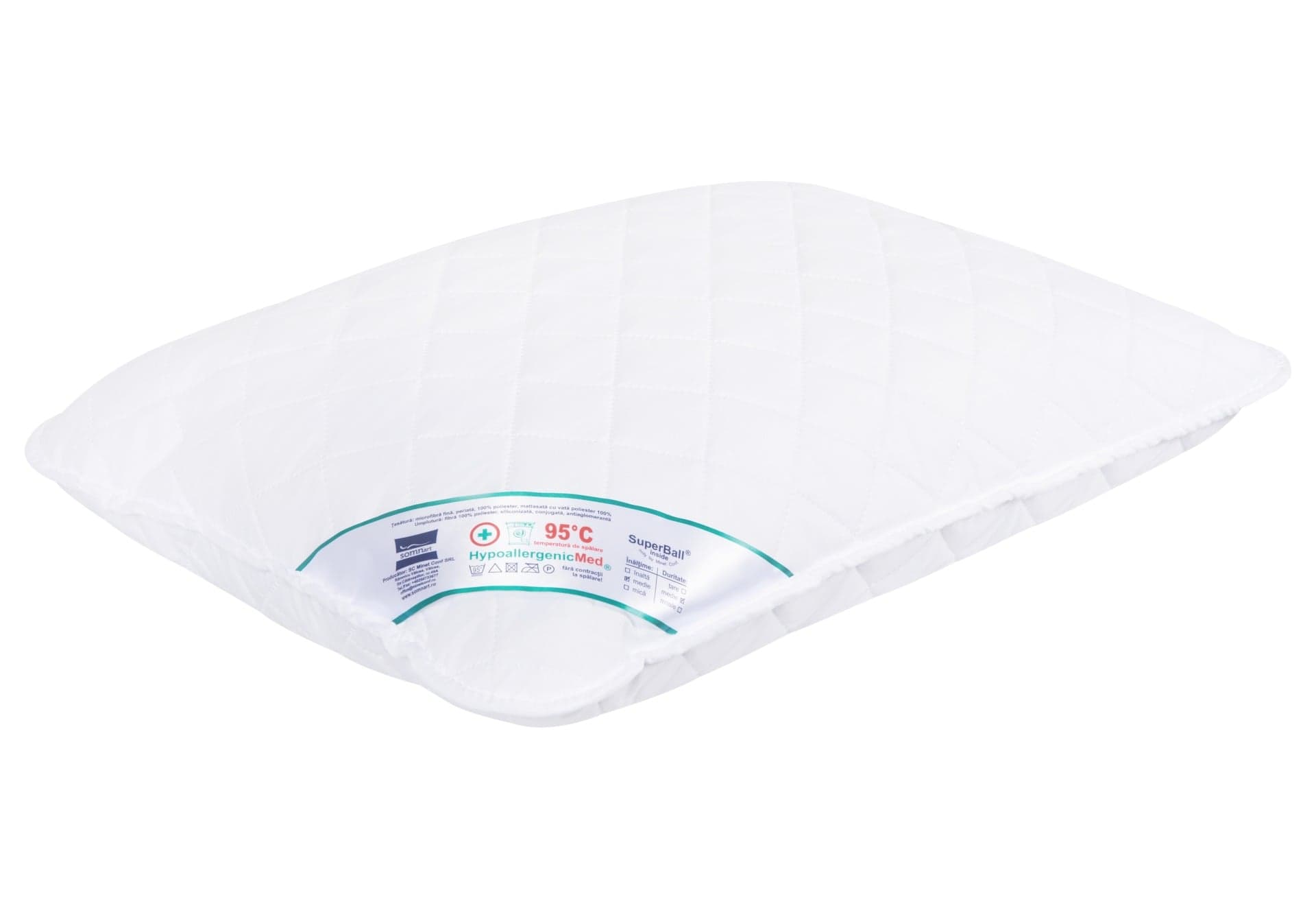 Perna Somnart HypoallergenicMed, lavabila la 95°C - 50 x 70 cm - 11