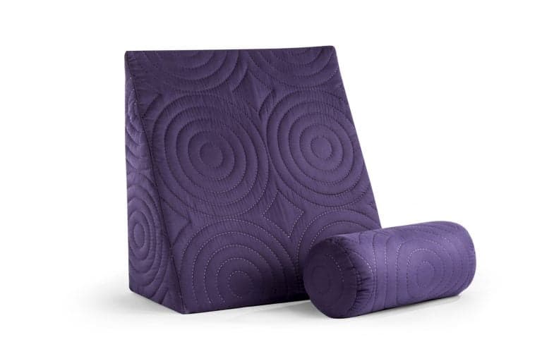 Perna Relax TV 60x68x30cm, ortopedica pentru citit, antireflux, cu husa detasabila, confortabila si rezistenta la spalari multiple la 40 grade, Mov - 5