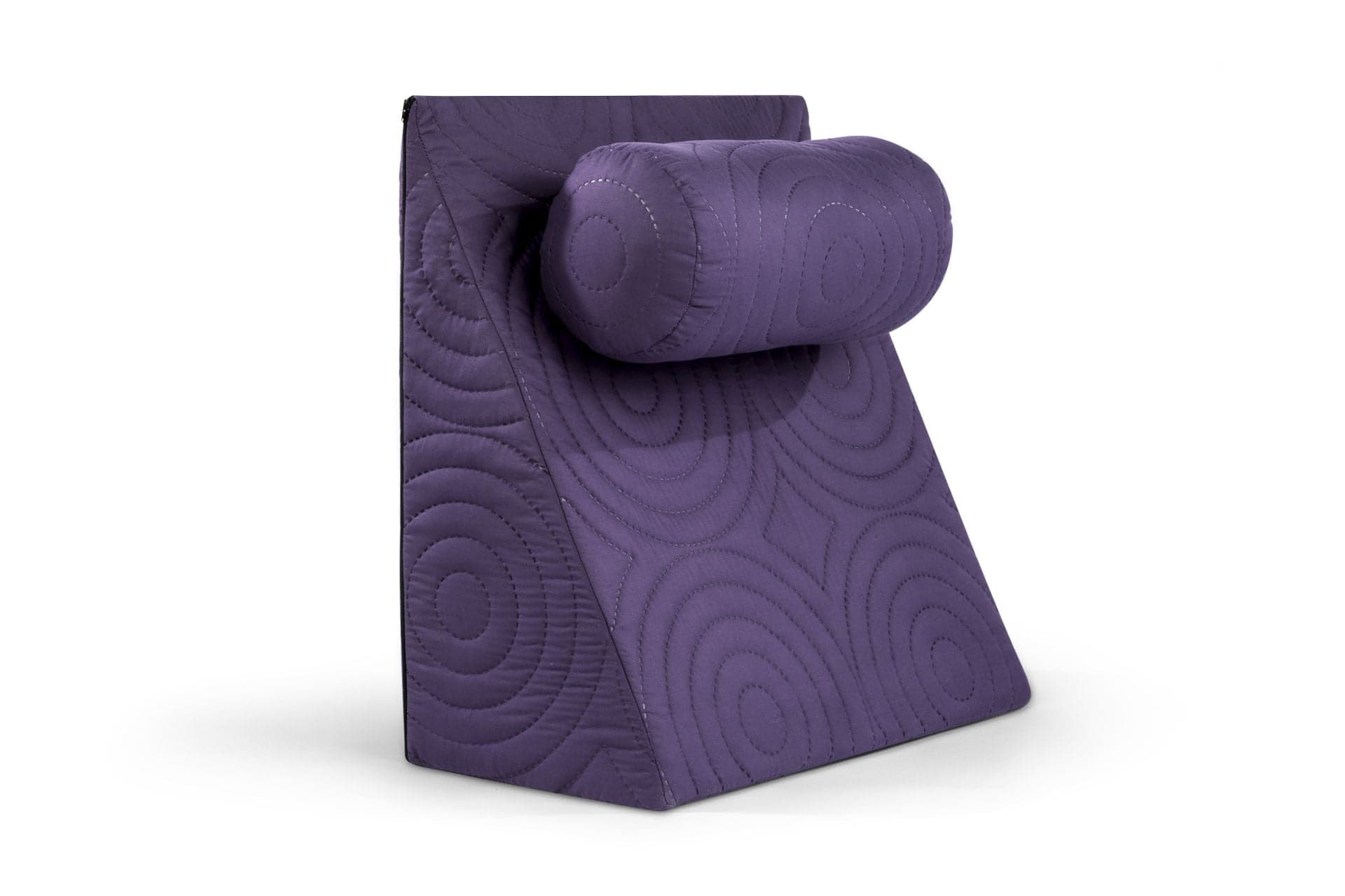 Perna Relax TV 60x68x30cm, ortopedica pentru citit, antireflux, cu husa detasabila, confortabila si rezistenta la spalari multiple la 40 grade, Mov - 4