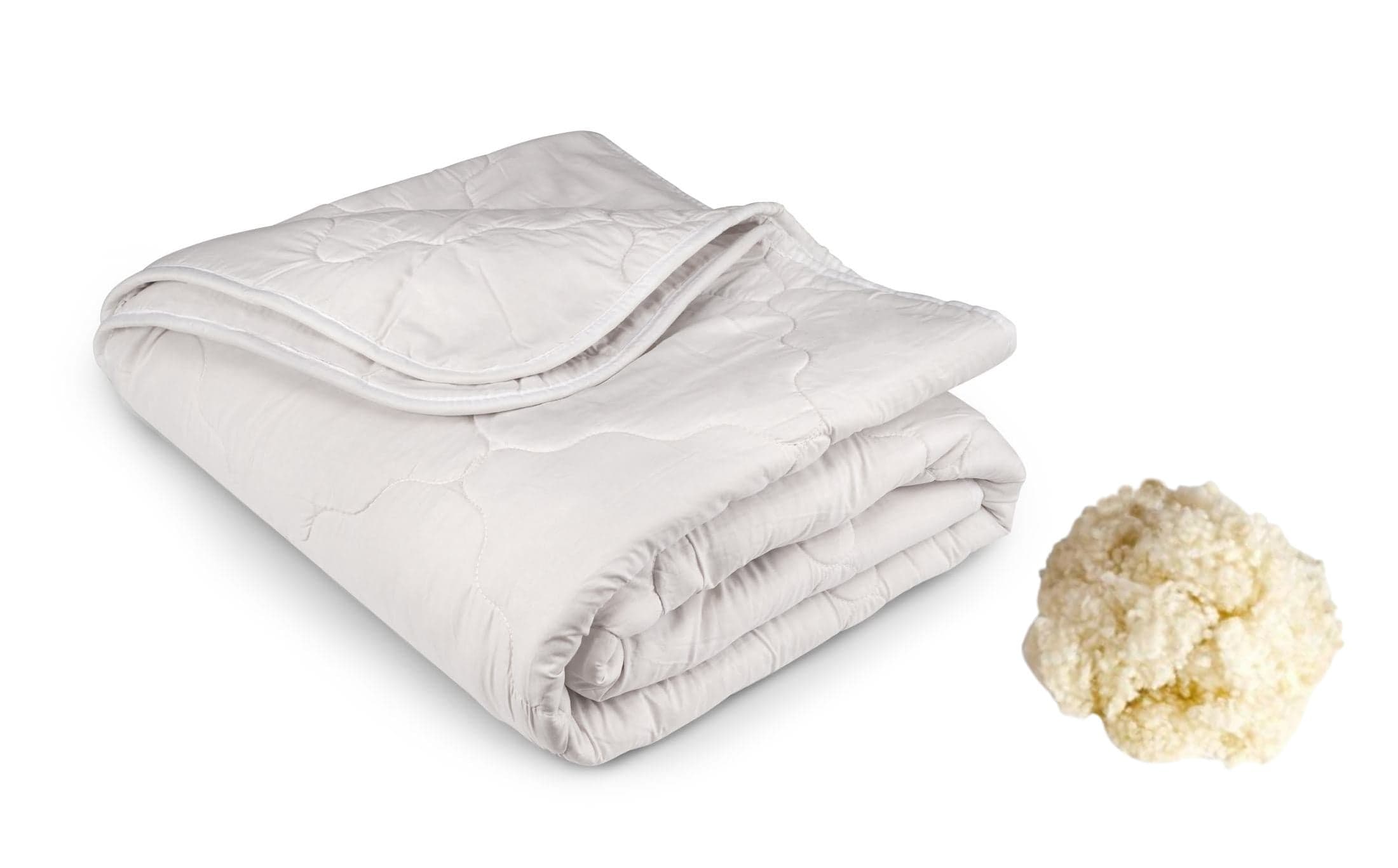 Pilota de iarna matlasata Wool & Comfort Somnart, 200x220 cm, umplutura 100% lana, 300 g/m², material exterior 100% bumbac - 5