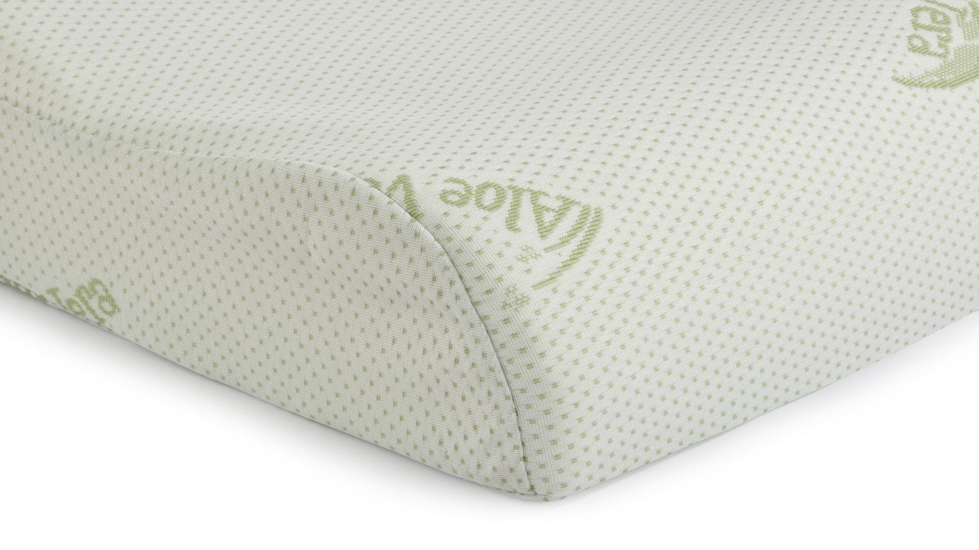 Perna ergonomica Memory Aloe Vera Somnart, sustinere exacta pentru gat si cap, husa detasabila, 42x72x12 cm - 3