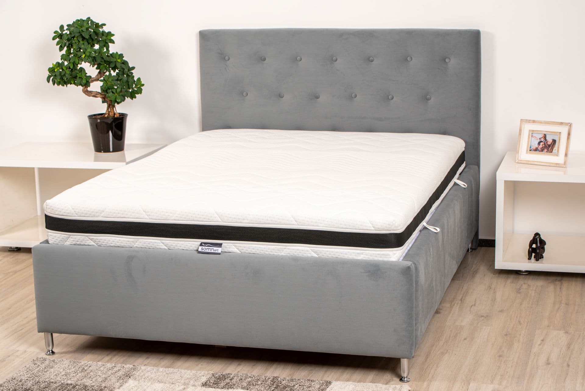 Saltea cu memorie Multilayer Supreme Confort Somnart 90x200, înălțime 22 cm, husă cu extra-strat, 3D, mânere, fermitate medie - 8
