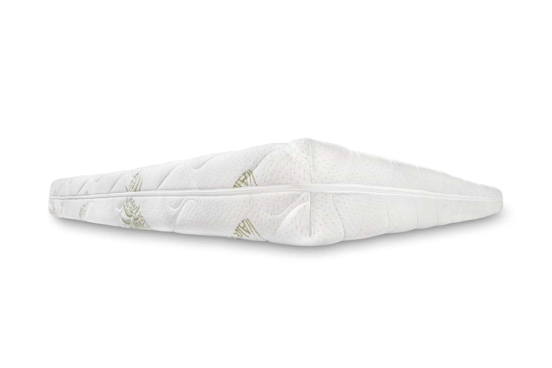Saltea cu spumă poliuretanică Confort 4Family Aloe Vera 90x200 Somnart, înălțime 14 cm, husă lavabilă și detașabilă cu fermoar, fermitate medie - 11