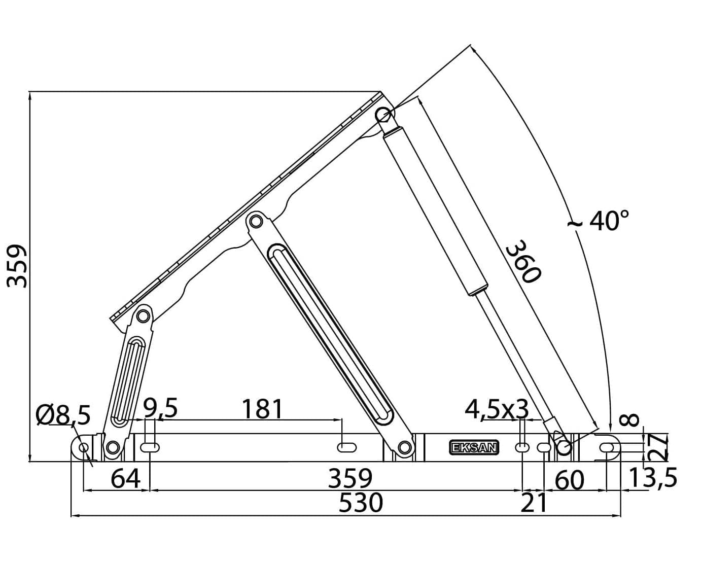 Sistem pneumatic rabatare somiera putere pentru saltele de pana la 160x200 - 4