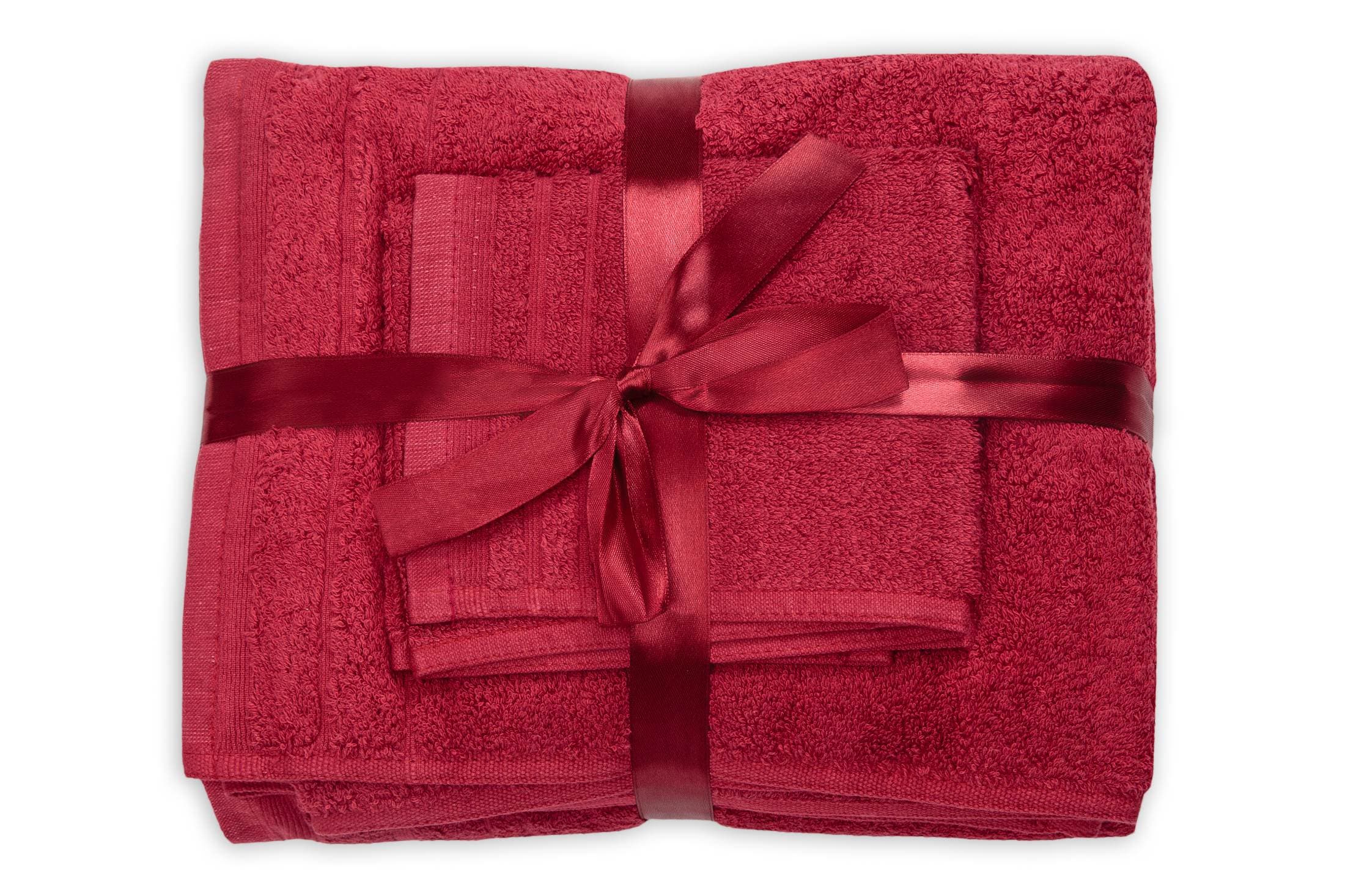 Set prosoape bumbac Somnart, 600gsm, de fata 50x90 cm + de corp 70x140 + de maini 30x50 cm - bordeaux - 10