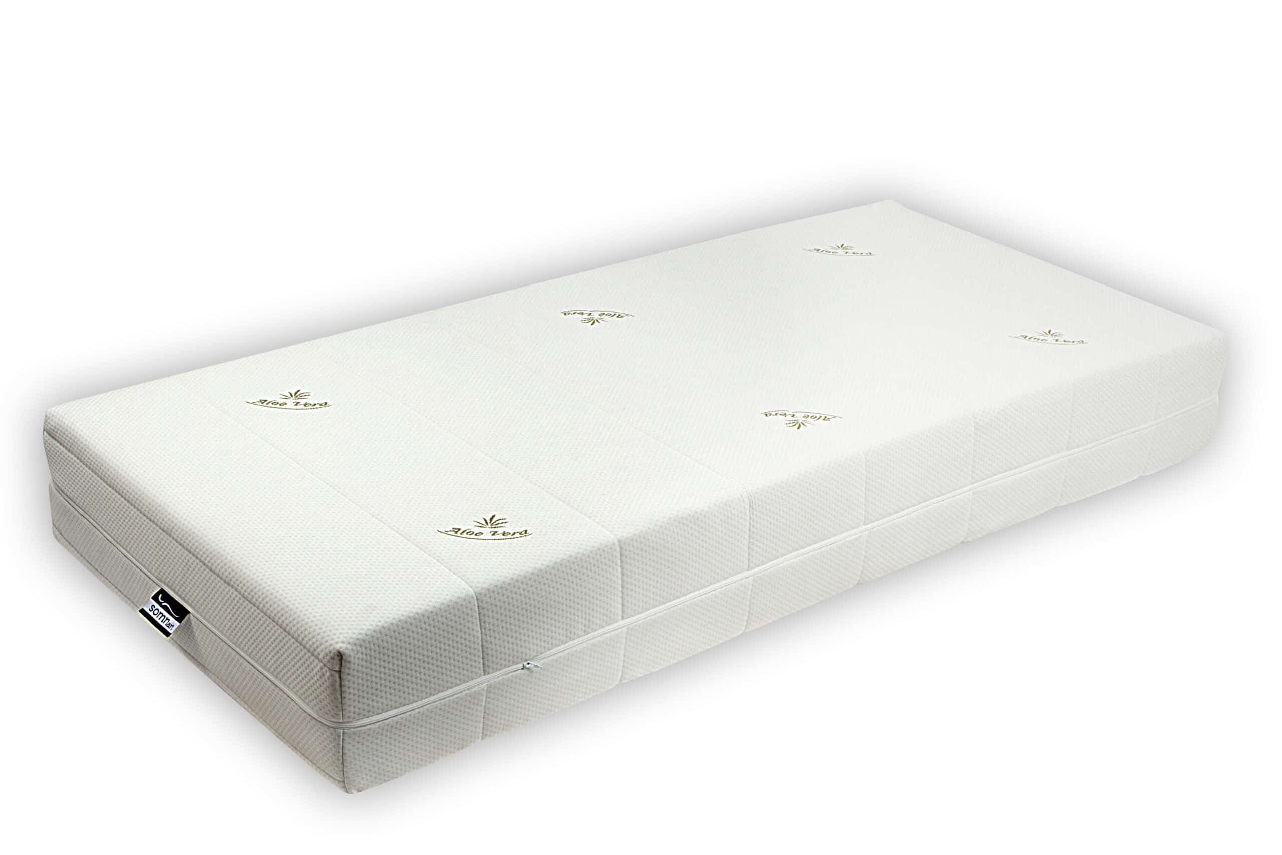 Saltea cu memorie Somnart XXL Memory Plus 90x200, înălțime 25 cm, pentru persoane supraponderale, husă Aloe Vera detașabilă, rulată, fermitate mare - 12