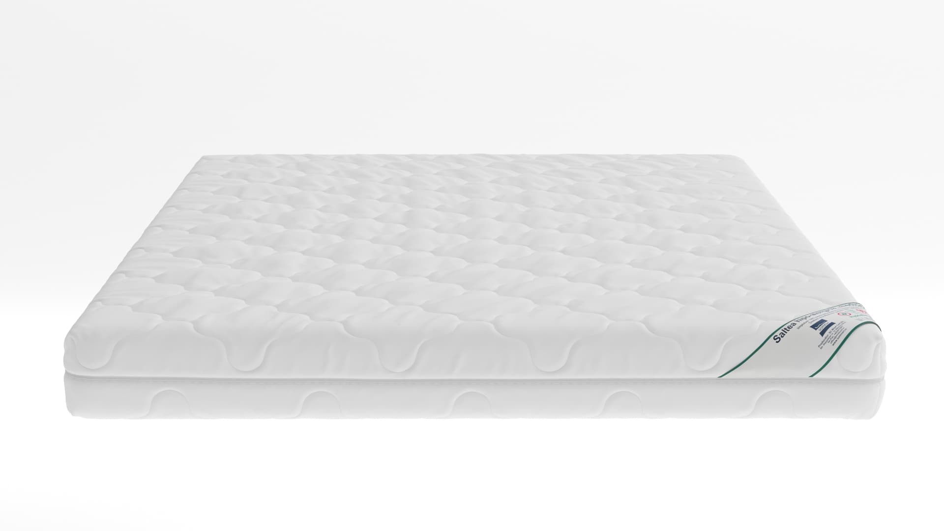 Saltea cu spumă poliuretanică Somnart HypoallergenicMed Bumbac 160x190, înălțime 16 cm, hipoalergenică, husă cu fermoar, rulată, fermitate medie - 15