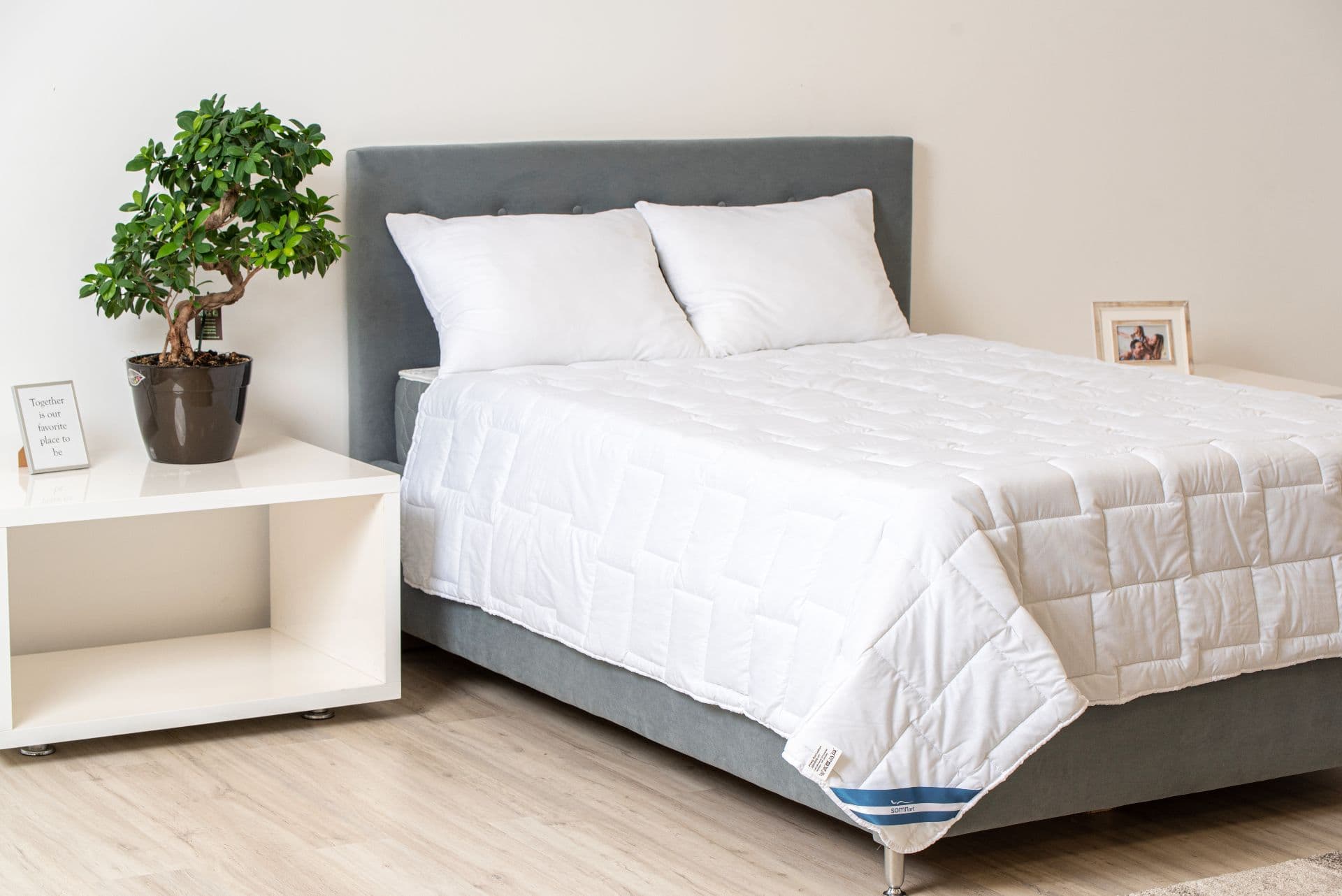 Set Confort Somnart pilota 200x220 cm + 2 perne 50x70 cm, microfibra - 2