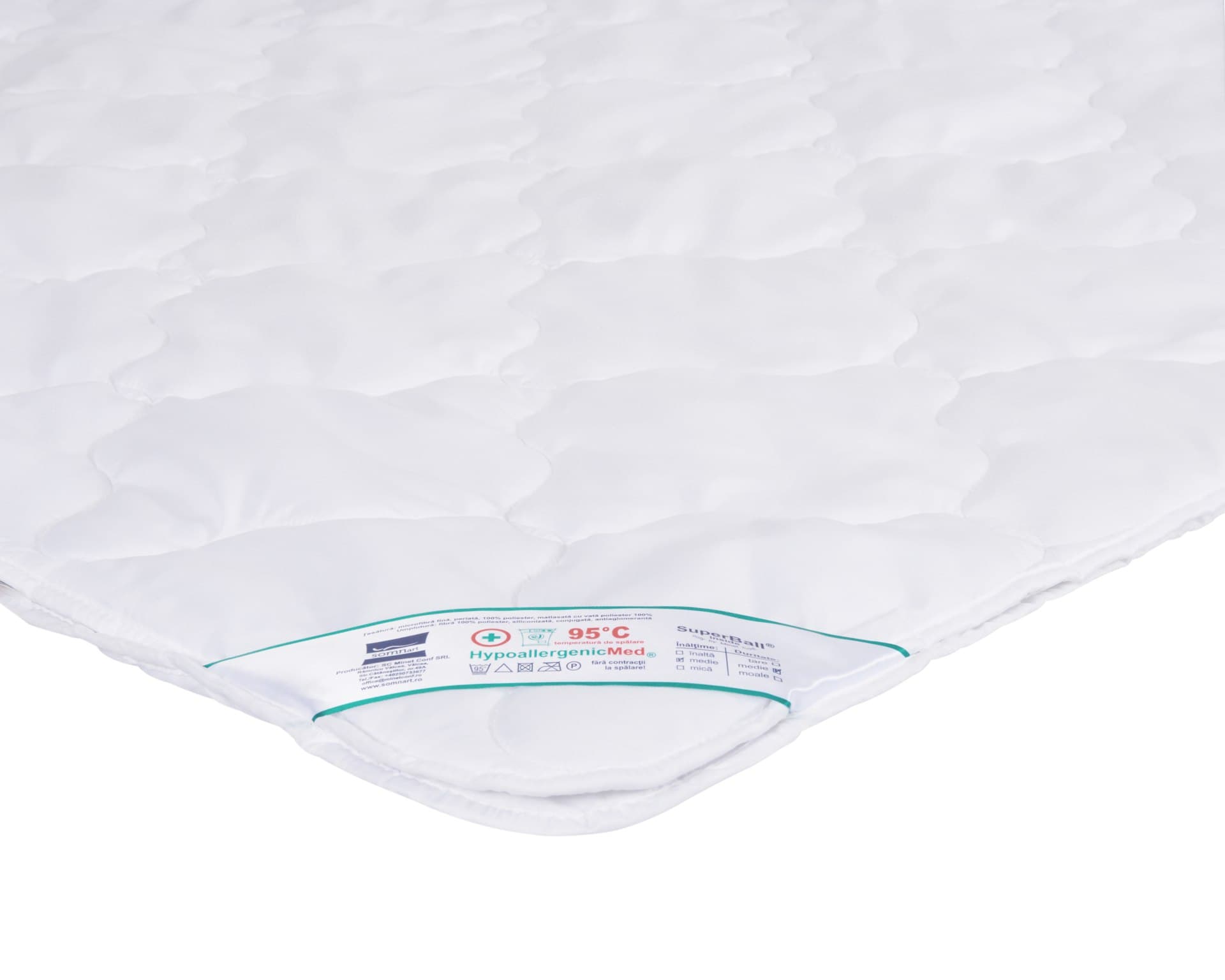 Pilota Somnart HypoAllergenicMed, microfibra 200g, 140 x 200 cm, lavabila la 95°C, pentru vara - 18