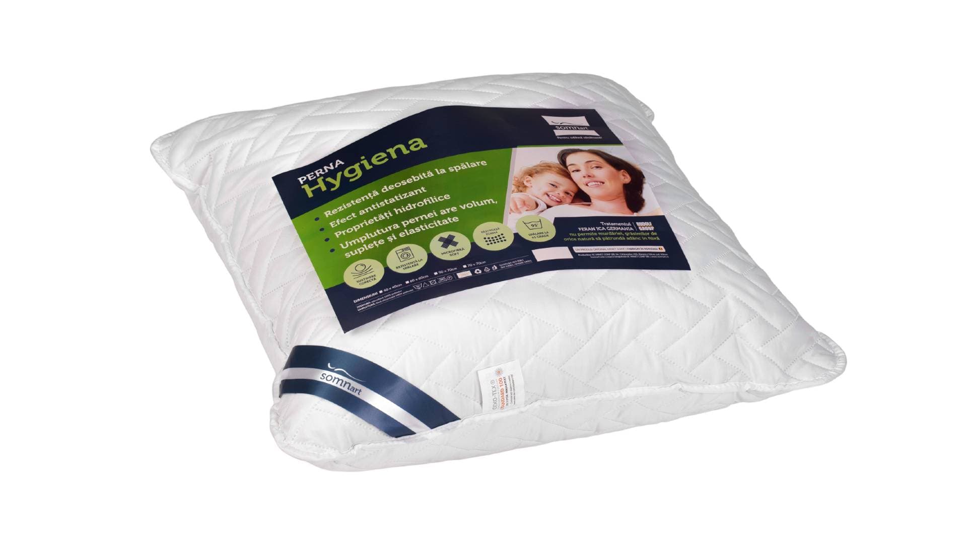 Perna Medicinala 40x40cm Somnart, Hygiena Antistatizanta Hidrofilica, hipoalergenica, bilute Superball, 100% fibra poliester - 3