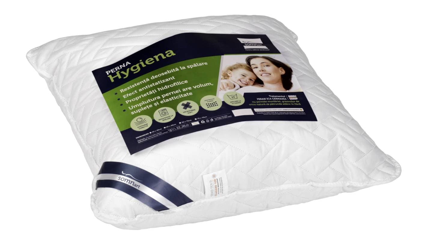 Perna Medicinala 70x70cm Somnart, Hygiena Antistatizanta Hidrofilica, hipoalergenica, bilute Superball, 100% fibra poliester - 5