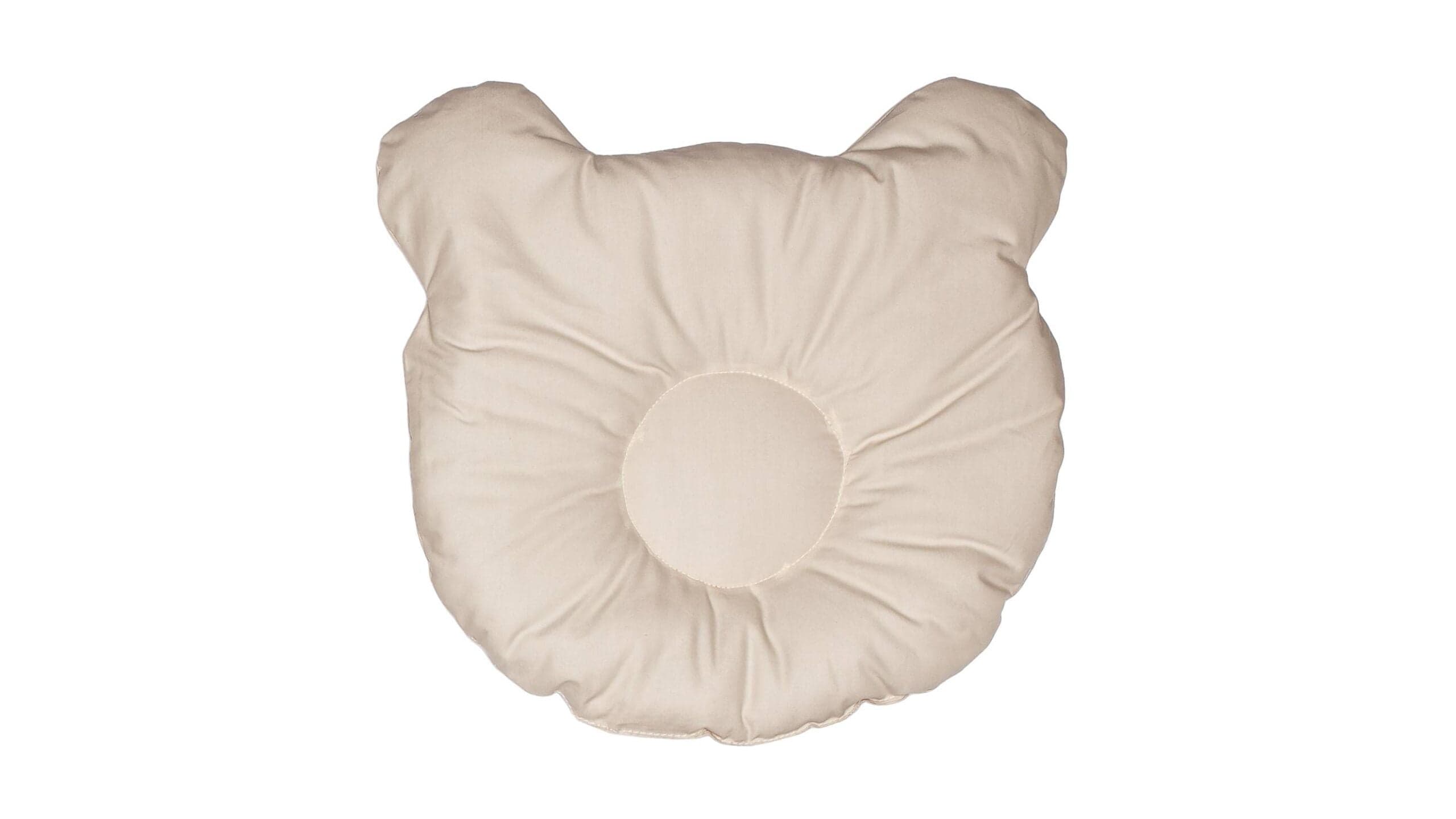 Set lenjerie patut + pernuta pentru formarea capului bebelusului SomnArt, bumbac egiptean, 60x120 cm, Alb - 3