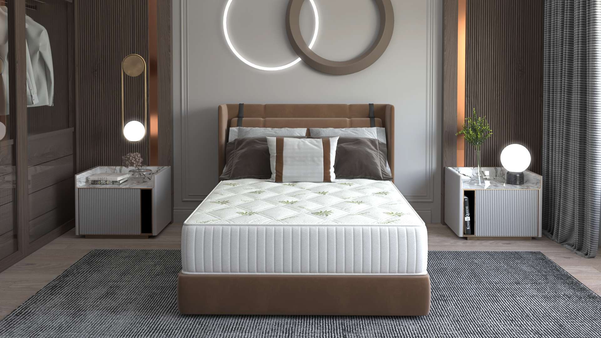 Saltea cu memorie Somnart Memory Ultimate 140x200, înălțime 24 cm, husă cu Aloe Vera, cu mânere, fermitate mare - 13