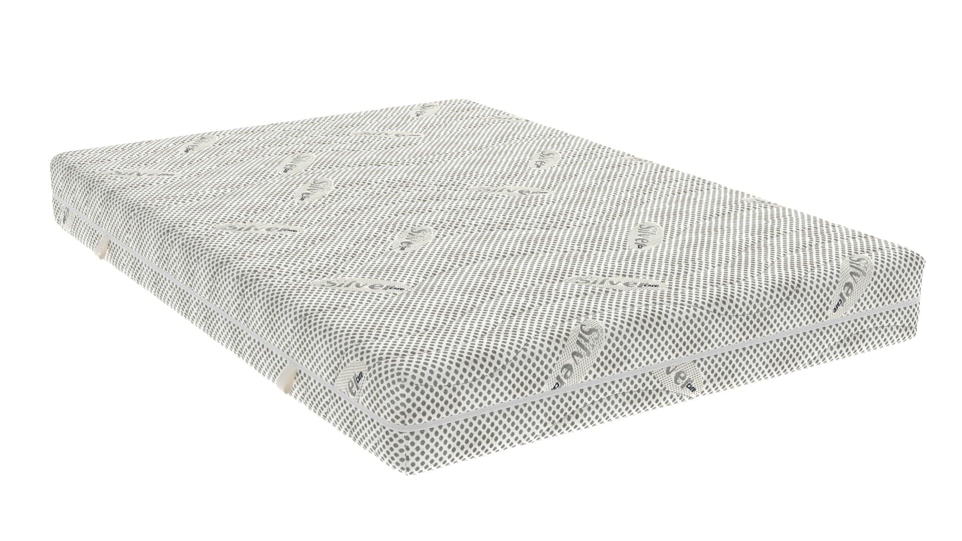 Saltea cu spuma poliuretanica Somnexpert Silver FORTE, 140x200, inaltime 20 cm, ortopedica, husa ioni argint lavabila, manere, fermitate mare - 10