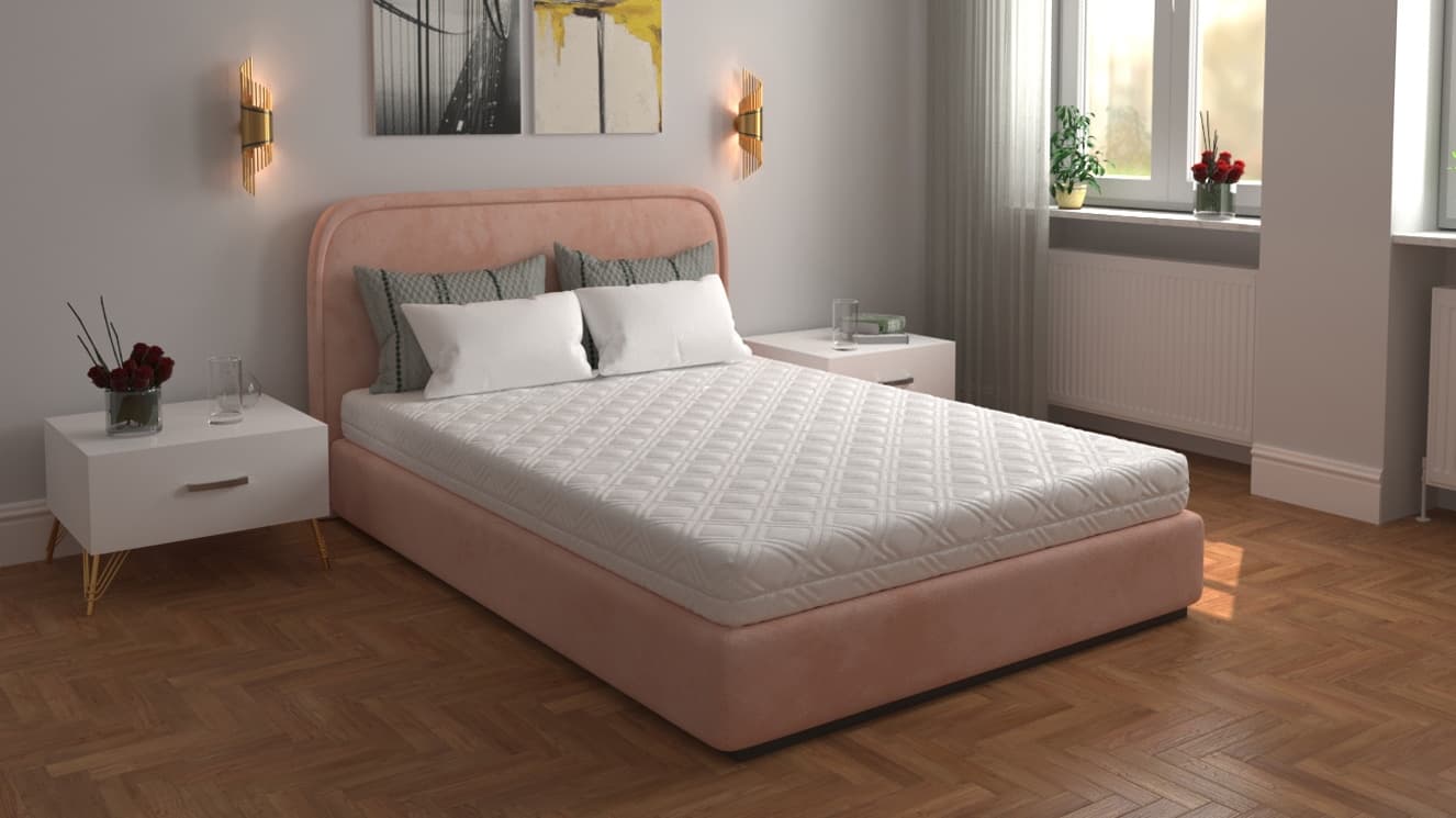 Saltea cu spumă poliuretanică 7 Zone SOMNART 140x200, înălțime 17 cm, ortopedică, husă detașabilă cu fermoar, fermitate medie - 18