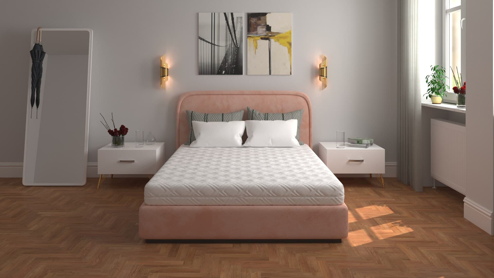 Saltea cu spumă poliuretanică 7 Zone SOMNART 140x200, înălțime 17 cm, ortopedică, husă detașabilă cu fermoar, fermitate medie - 16