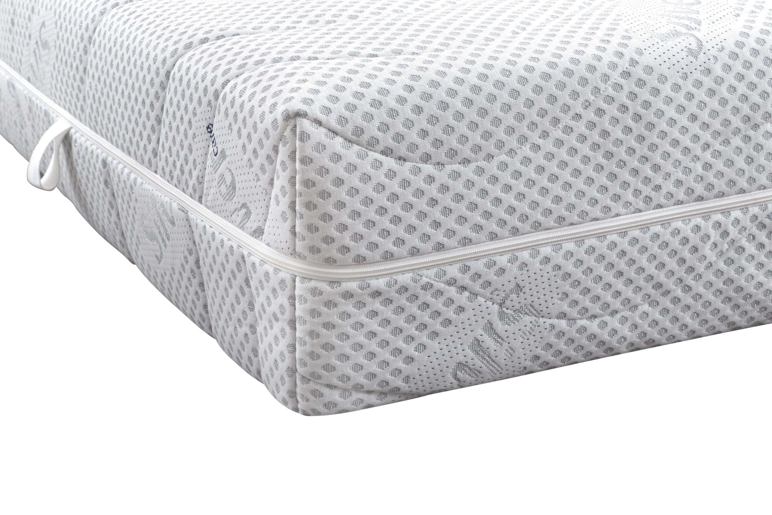 Saltea cu spuma poliuretanica Somnexpert Silver FORTE, 90x200, inaltime 20 cm, ortopedica, husa ioni argint lavabila, manere, fermitate mare - 12