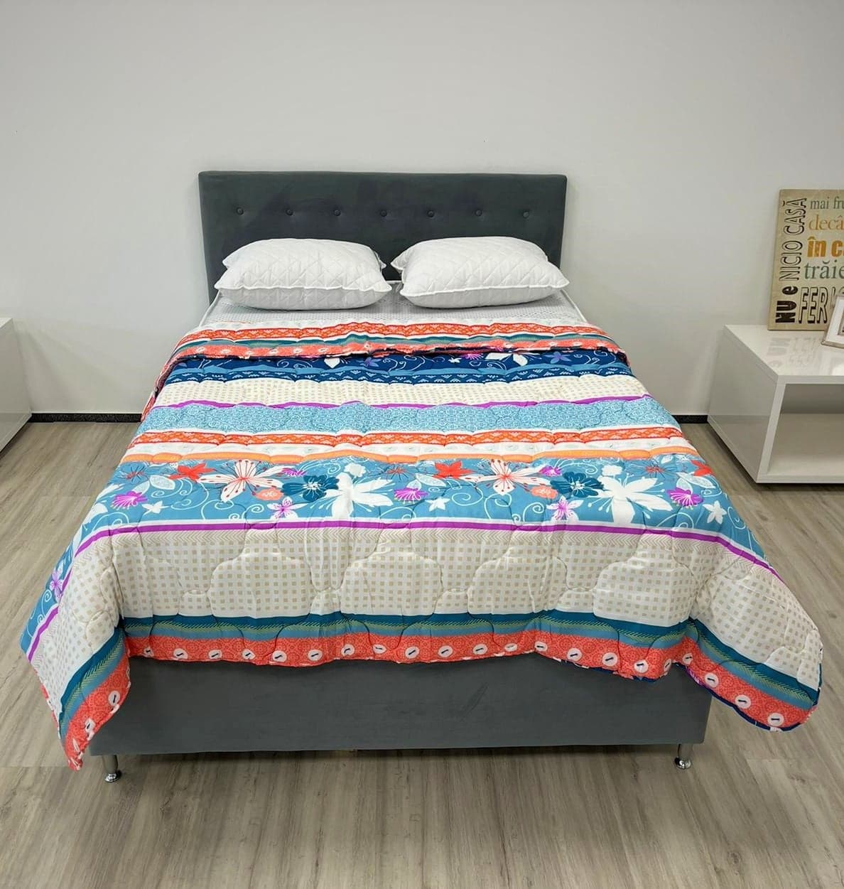 Pilota matlasata Traditional Somnart, microfibra, 220x200 cm, 250 g/mp