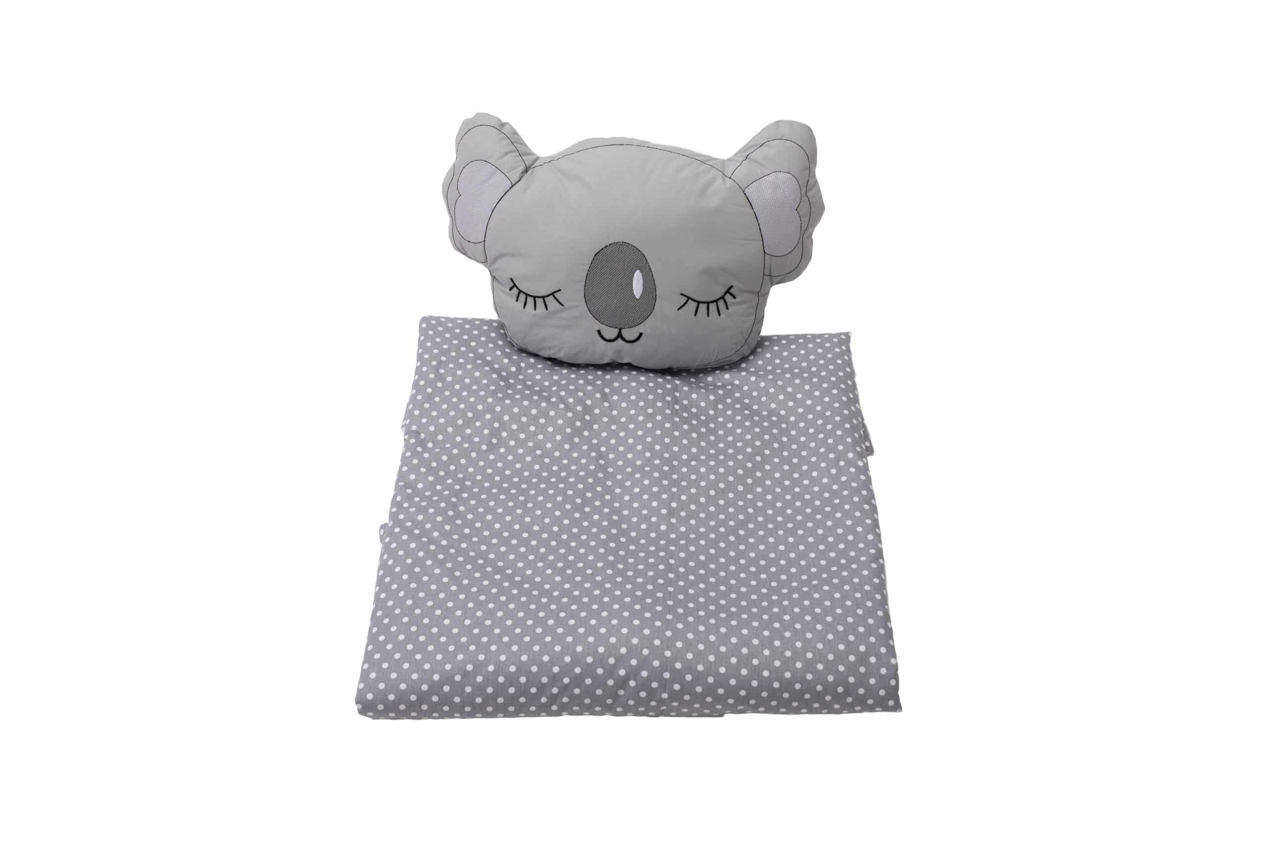 Set paturica 100x110 cm brodata + perna Urs Koala - 3