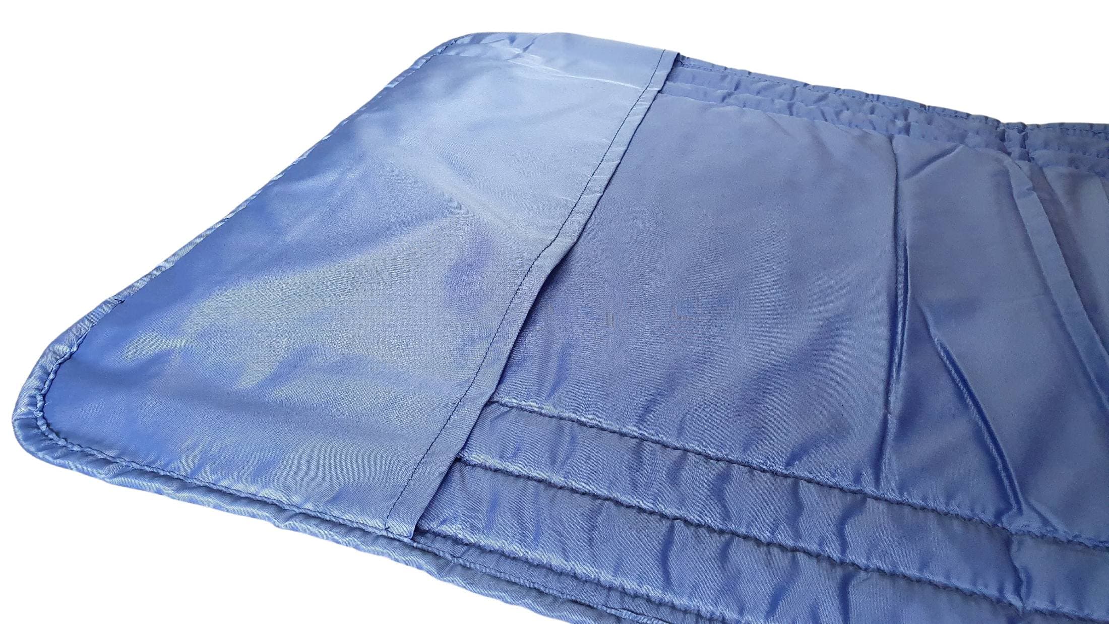Saltea cu interior vatelină Somnart 60x190, înălțime 1 cm, pentru șezlong, două segmente, husă impermeabilă, culoare bleumarin - 10