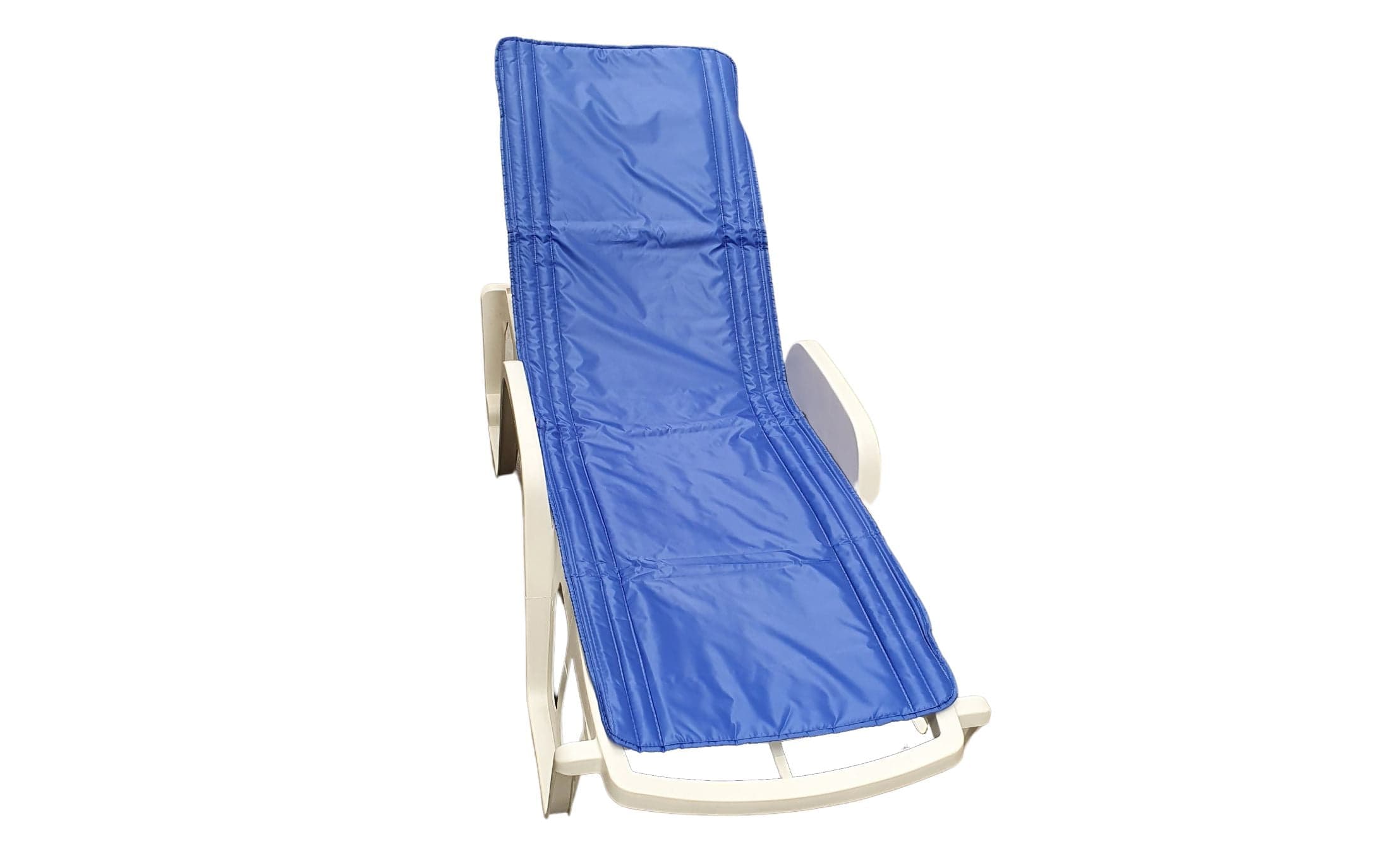Saltea cu interior vatelină Somnart 60x190, înălțime 1 cm, pentru șezlong, două segmente, husă impermeabilă, culoare bleumarin - 11
