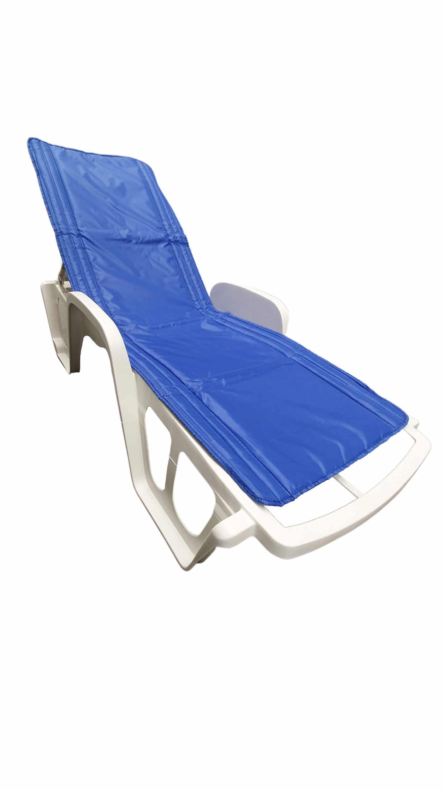 Saltea cu interior vatelină Somnart 60x190, înălțime 1 cm, pentru șezlong, două segmente, husă impermeabilă, culoare bleumarin - 8