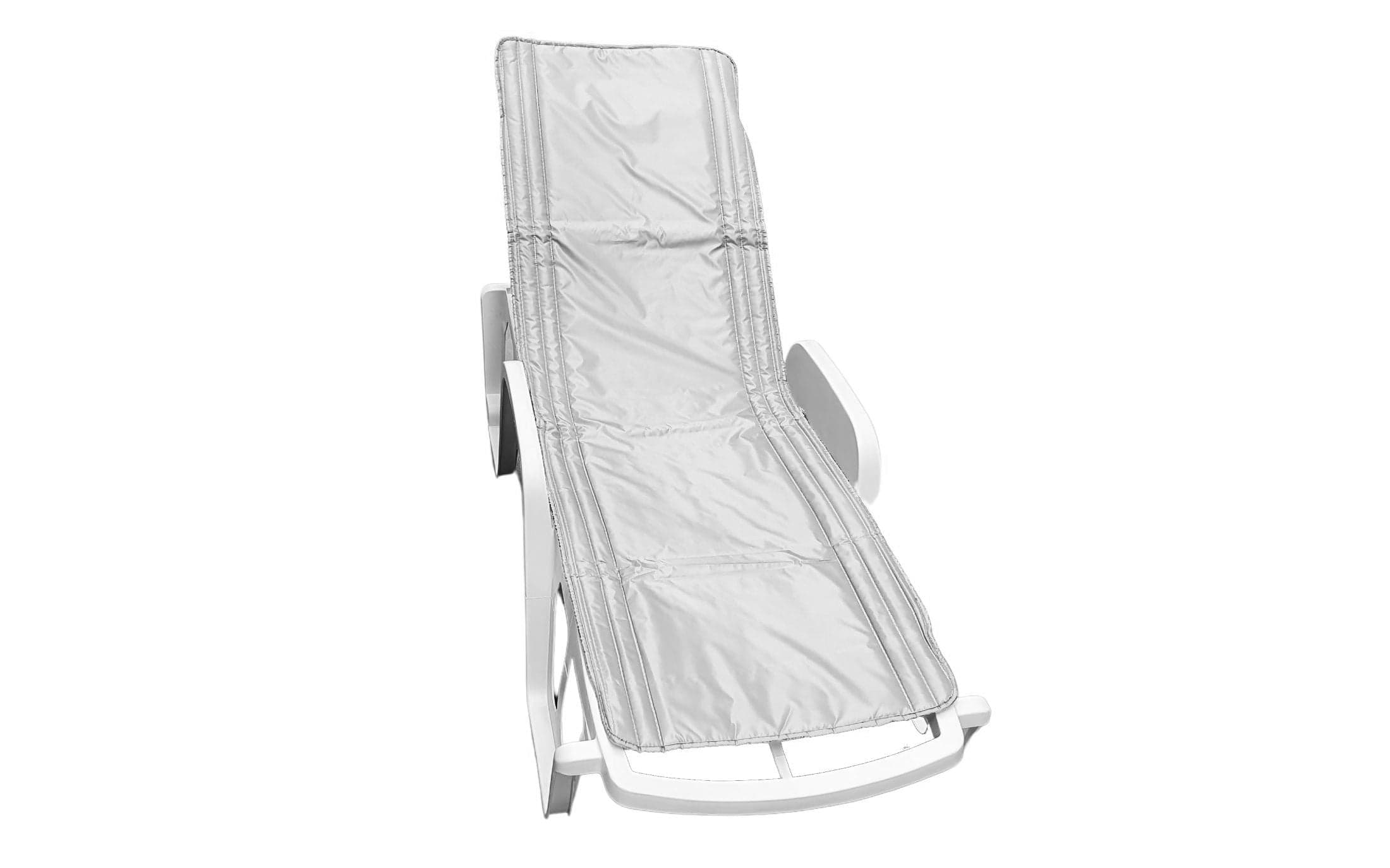Saltea cu interior vatelină Somnart 60x190, înălțime 1 cm, pentru șezlong, două segmente, husă impermeabilă, culoare albastru - 29