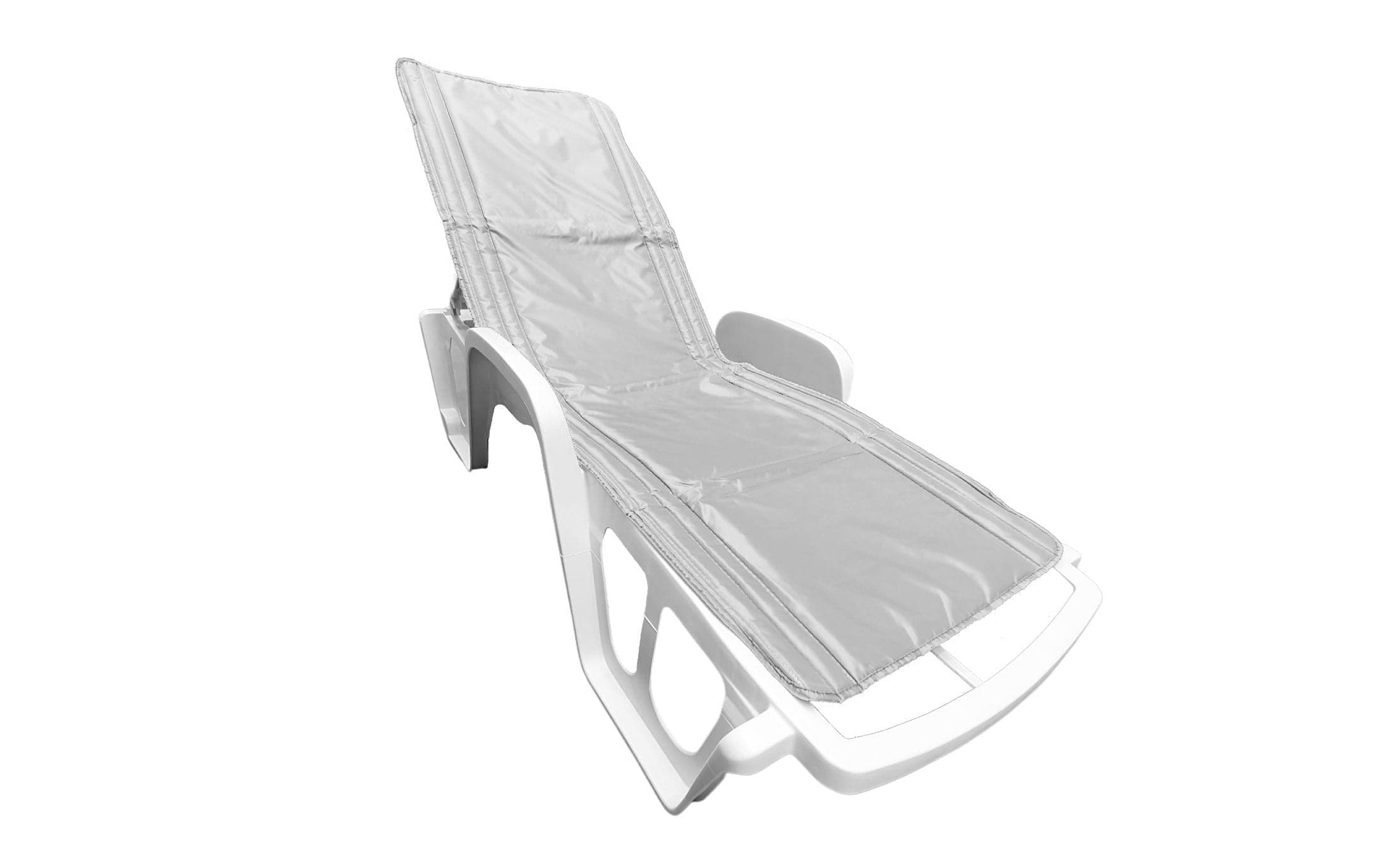 Saltea cu interior vatelină Somnart 60x190, înălțime 1 cm, pentru șezlong, două segmente, husă impermeabilă, culoare albastru - 32