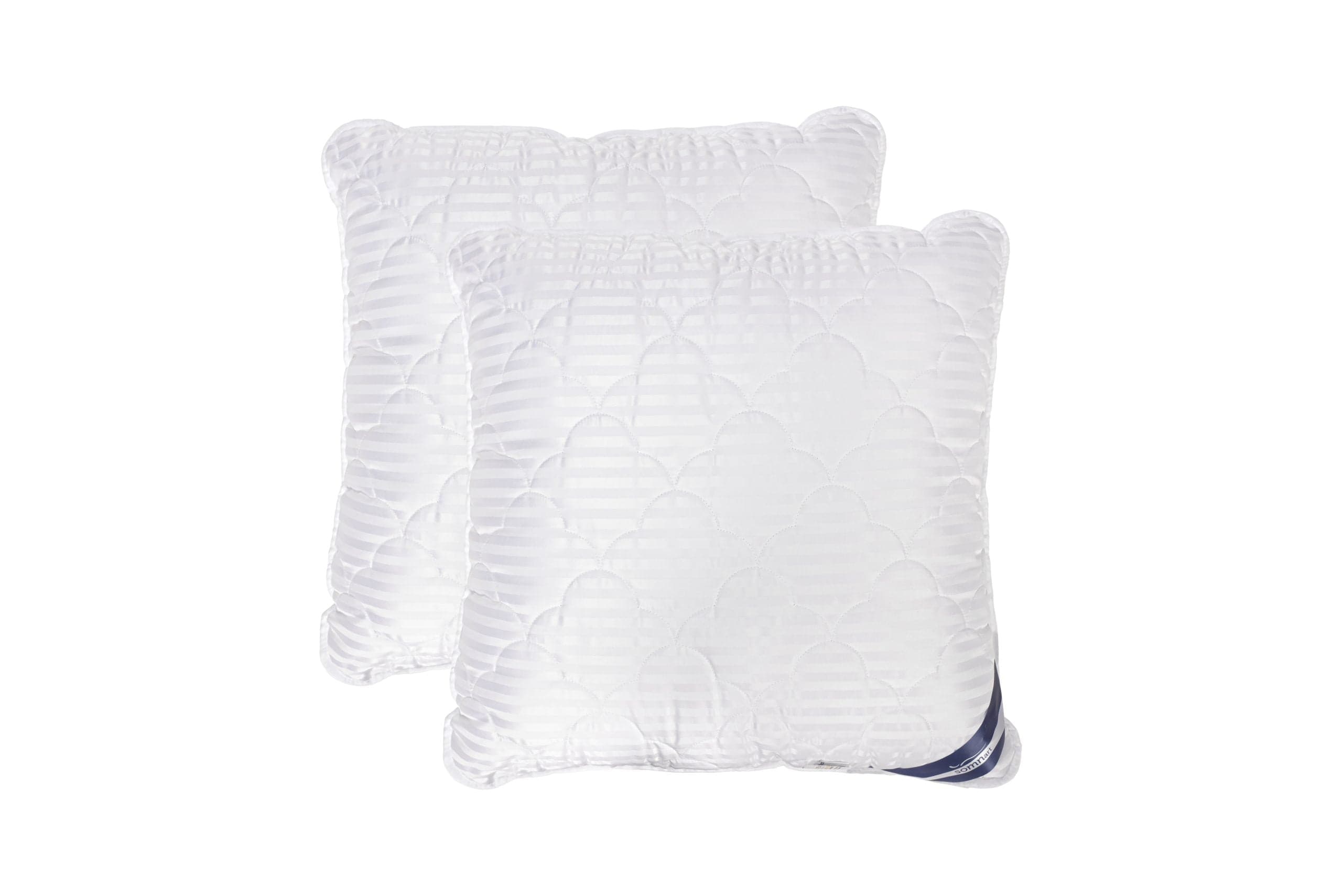 Set 2 Perne matlasate microfibra Striata 70x70 cm - 2