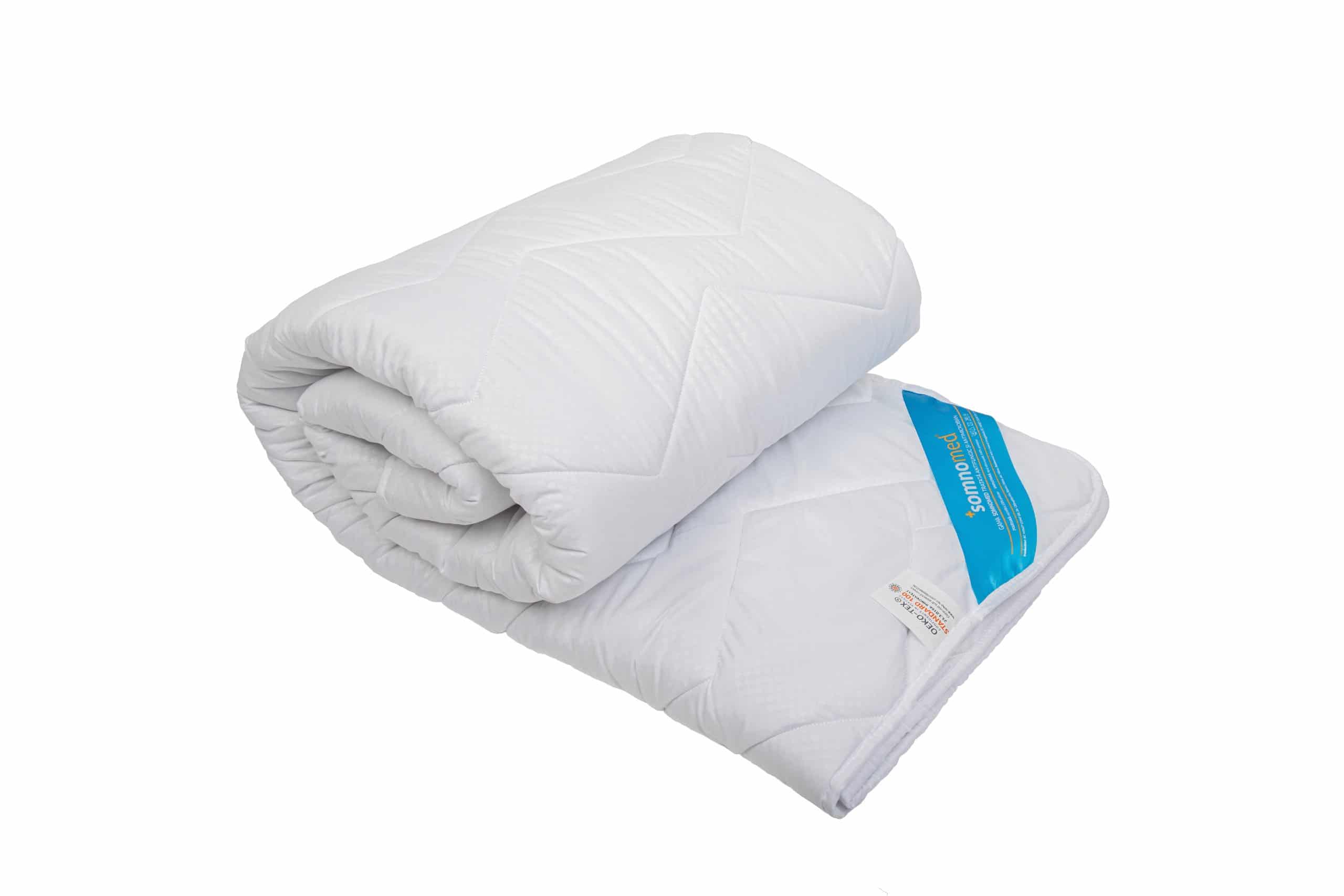 Pilota antiacarieni si antifungi, Somnomed, microfibra alba, 150x210, umplutura de primavara-toamna, 200 gsm