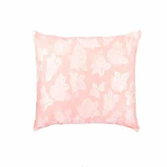 Perna SOMNART, 40x40 cm, umplutura pene 90%, puf 10%, bumbac 100%, model floral roz - 3