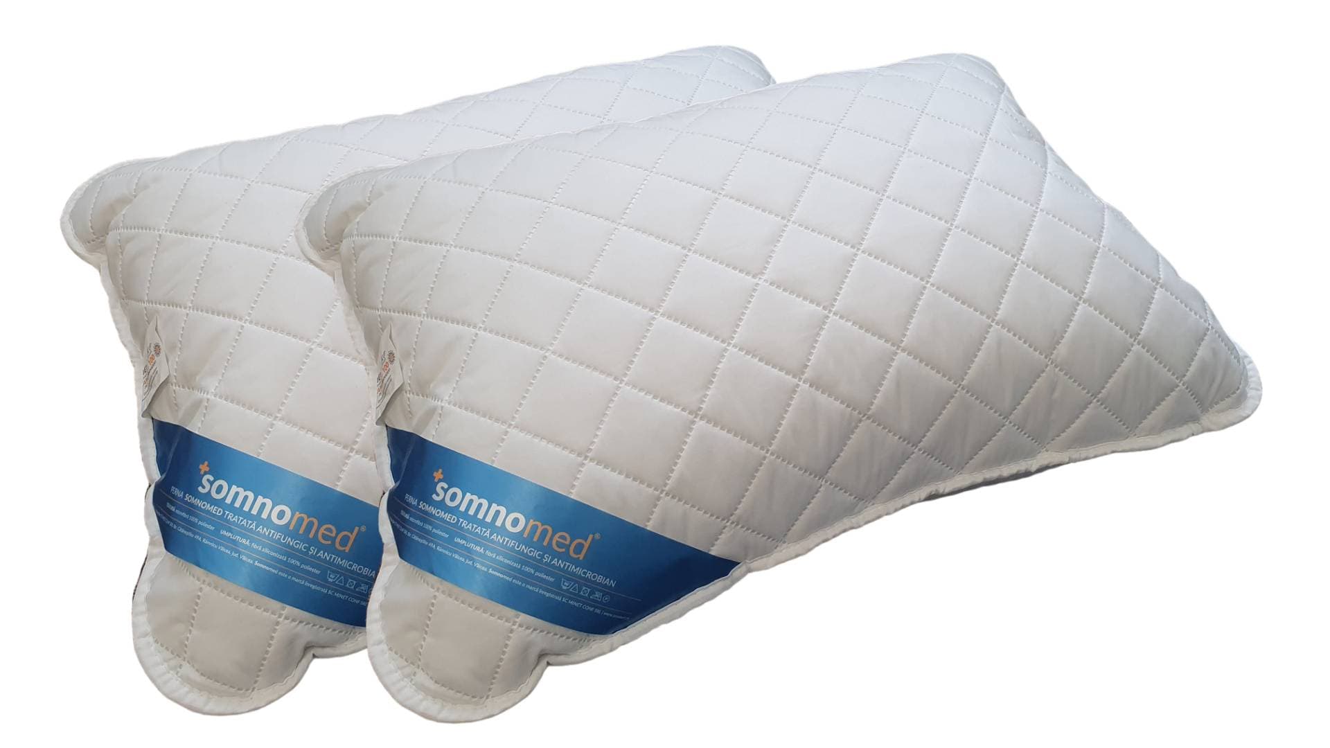 SET 4 Perne Somnomed Antimicrobiene si Antifungice lavabile la 95°C - 70 x 70 cm, vidat - 8