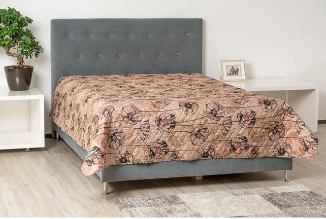 Cuvertura matlasata Somnart Brown, 210x240 cm, microfibra - 3