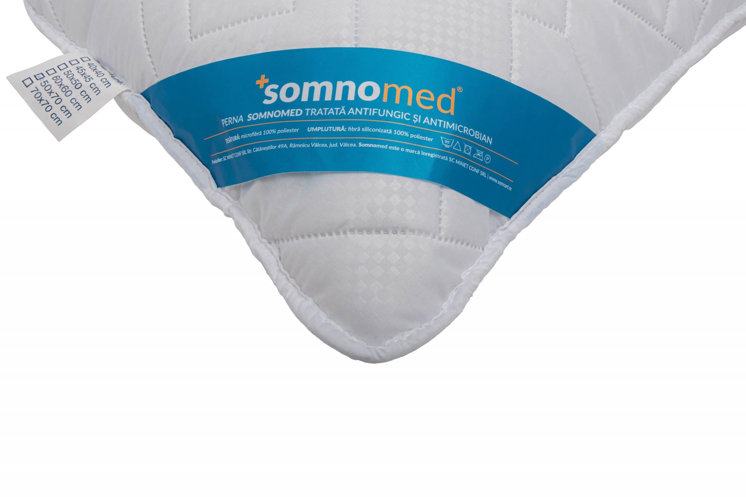 Perna Somnomed Antimicrobiana si Antifungica lavabila la 95°C - 60 x 60 cm, vidata - 3