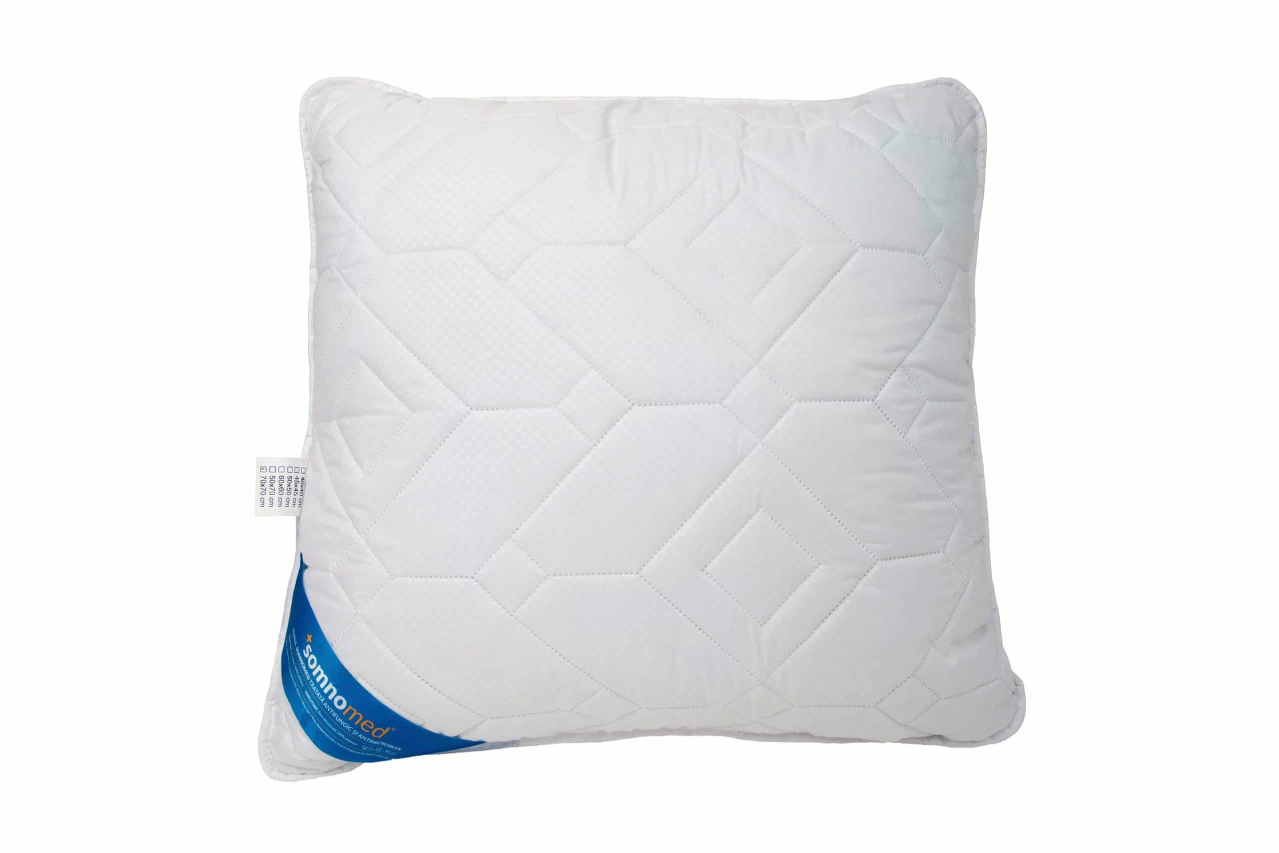 Perna Somnomed Antimicrobiana si Antifungica lavabila la 95°C - 70 x 70 cm, ambalata la geanta cu manere - 8