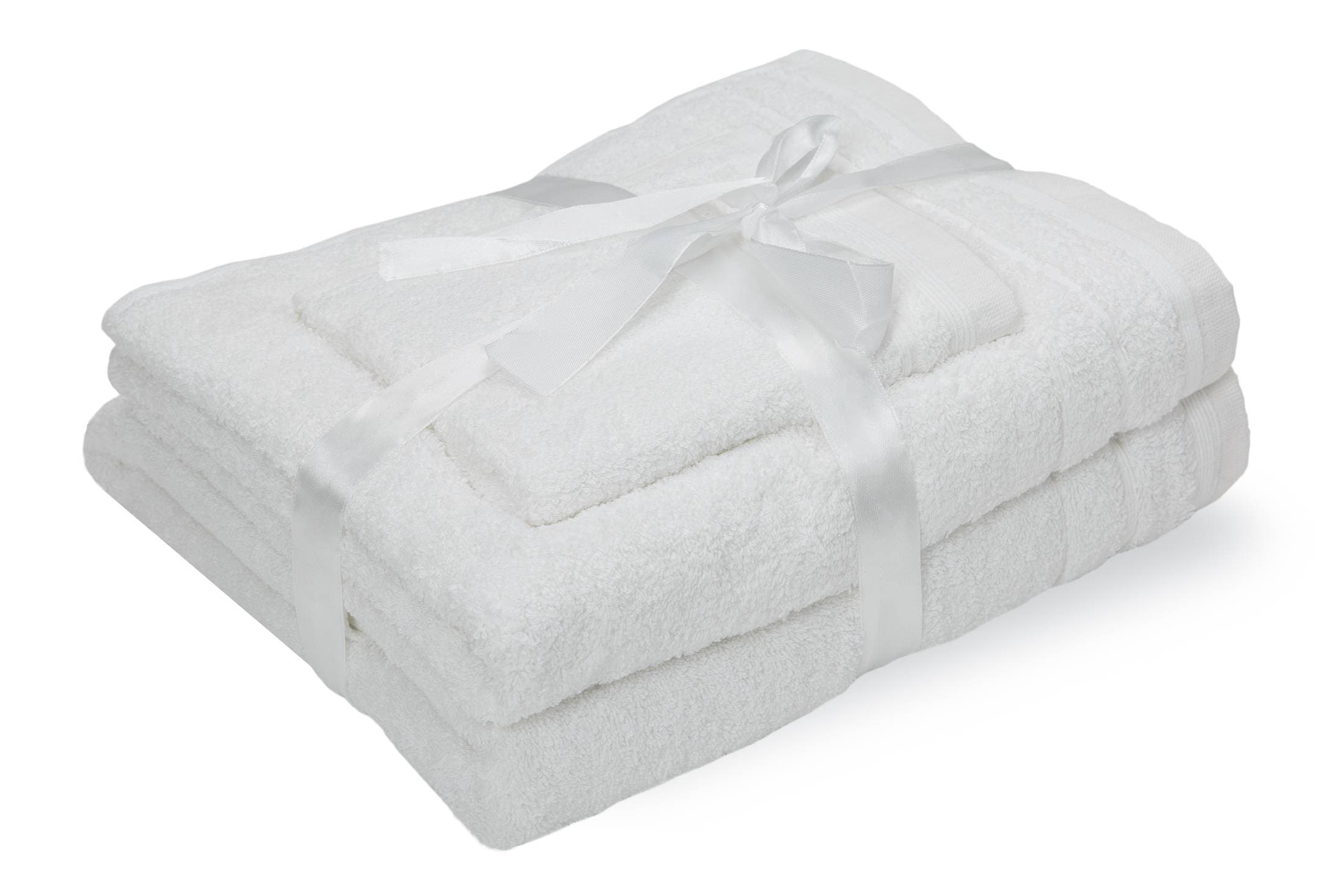 Set prosoape bumbac Somnart, 600gsm, de fata 50x90 cm + de corp 70x140 + de maini 30x50 cm, alb optic - 5