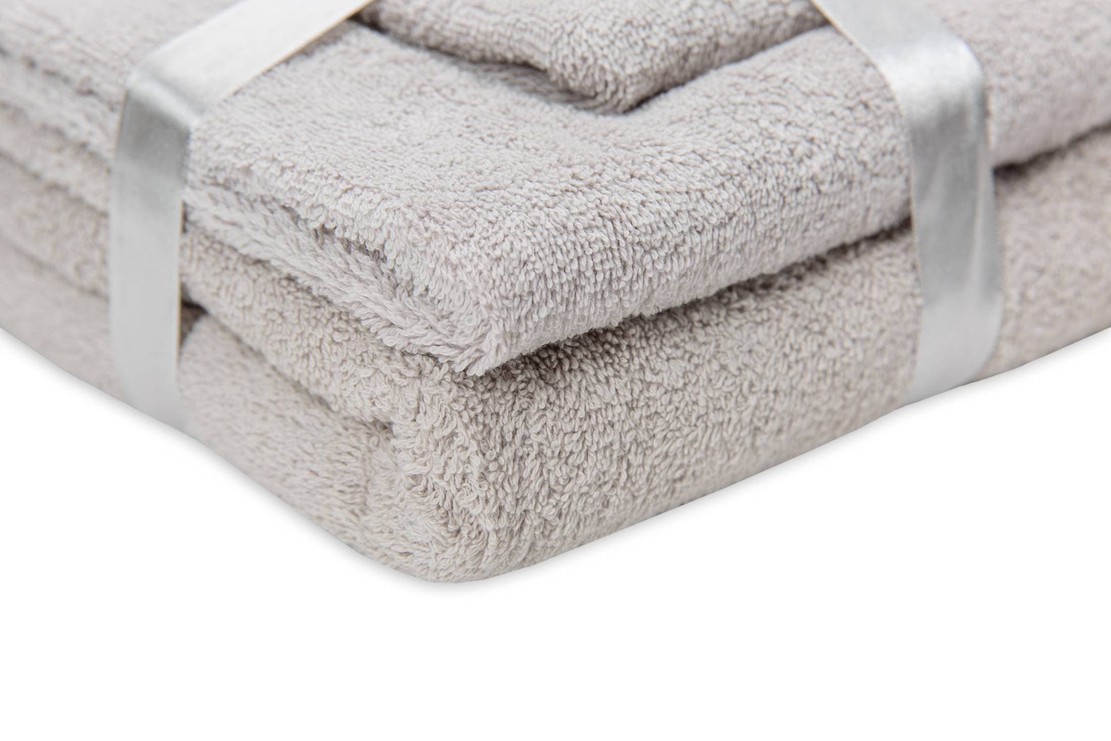 Set prosoape bumbac Somnart, 600gsm, de fata 50x90 cm + de corp 70x140 + de maini 30x50 cm, gri - 5