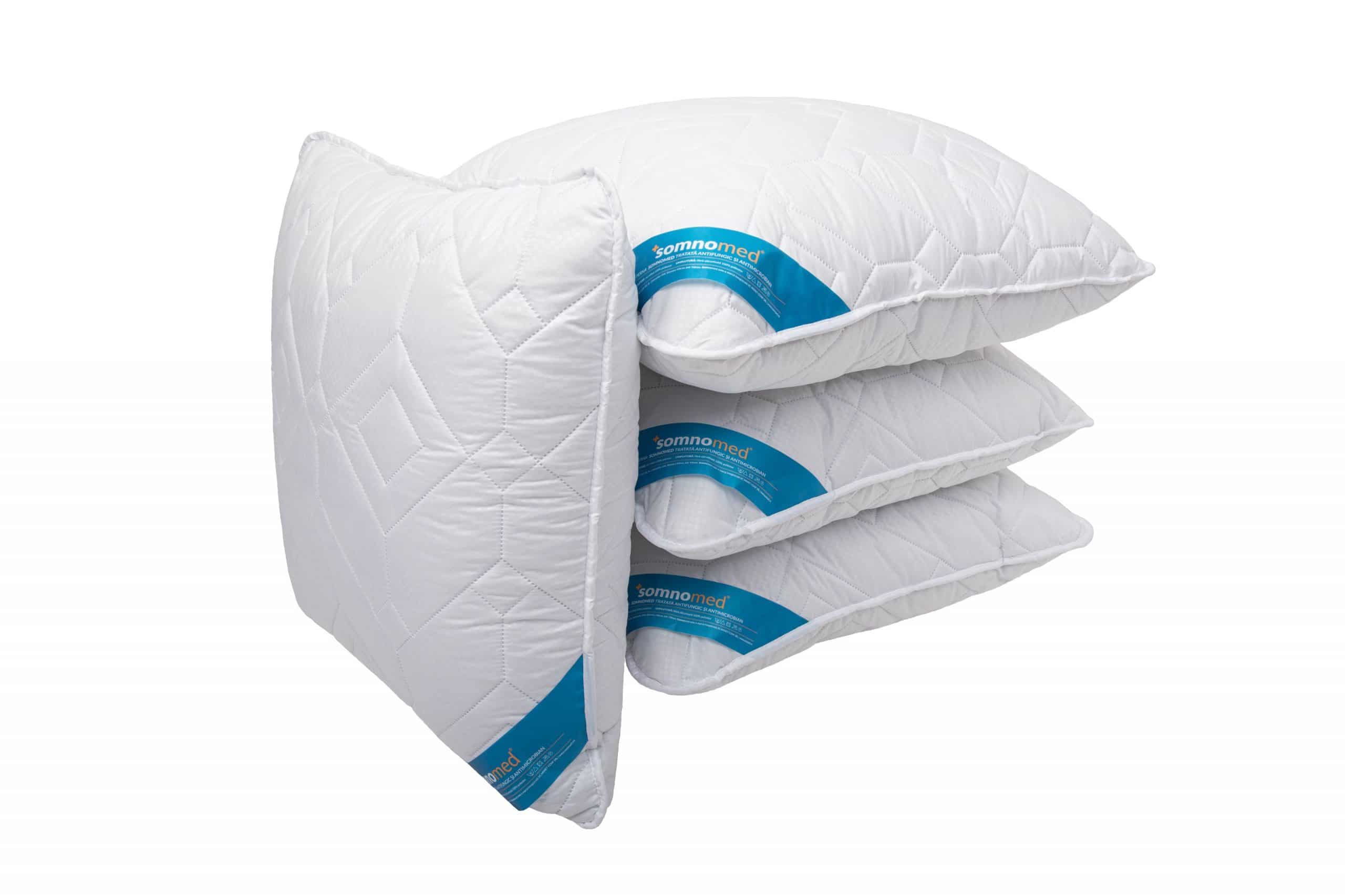 SET 4 Perne Somnomed Antimicrobiene si Antifungice lavabile la 95°C - 70 x 70 cm, vidat - 13