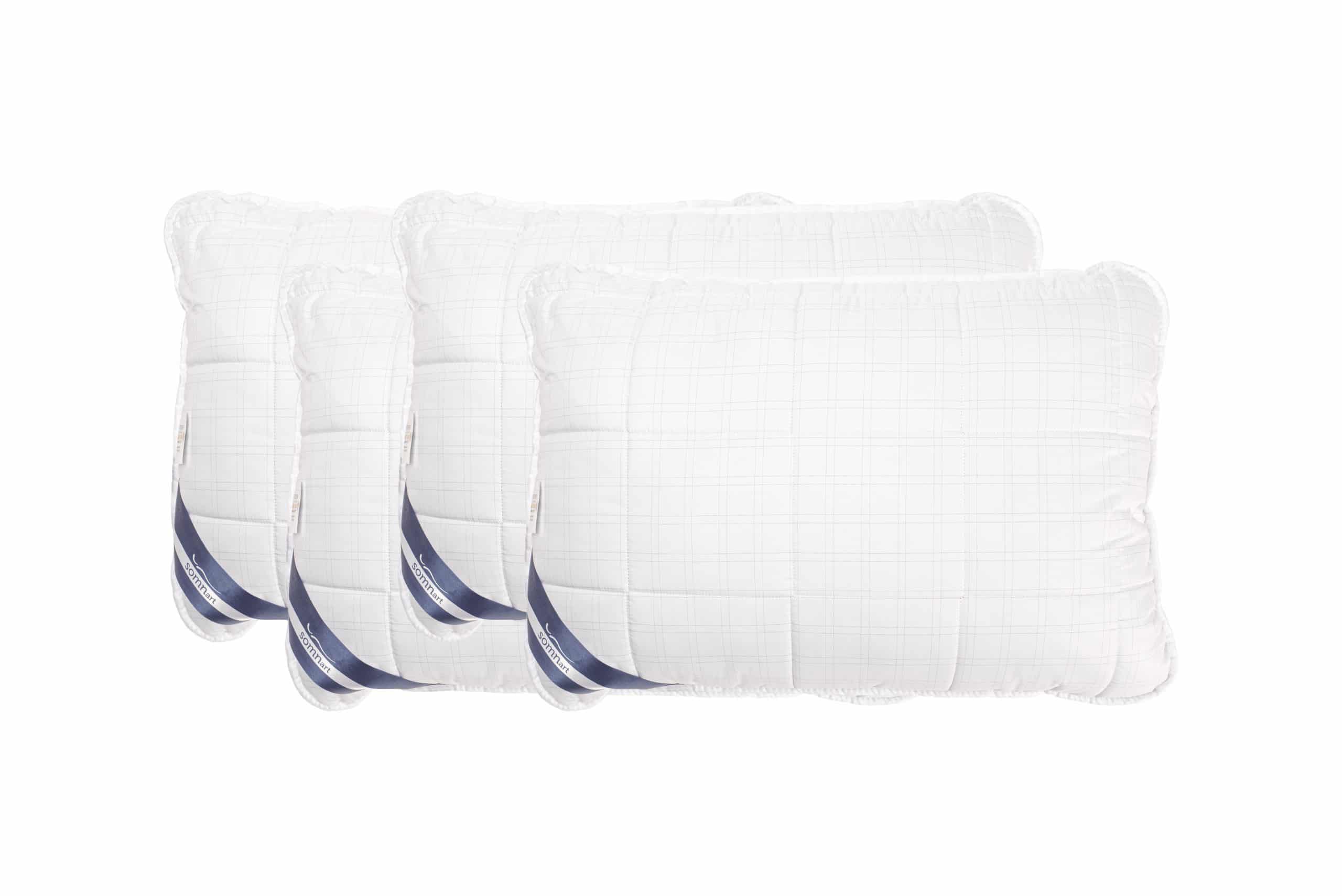Set 4 perne Somnart matlasate model patrat, 70x70 cm, microfibra carbon - 3