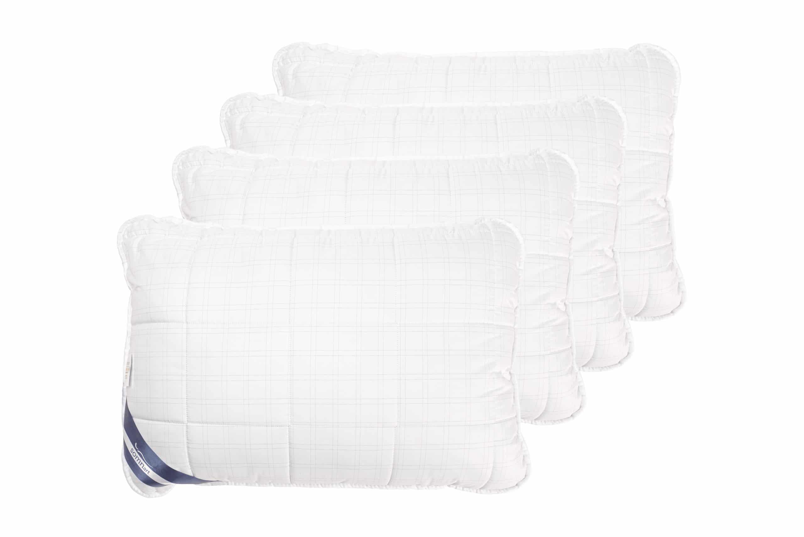 Set 4 perne Somnart matlasate model patrat, 70x70 cm, microfibra carbon - 4