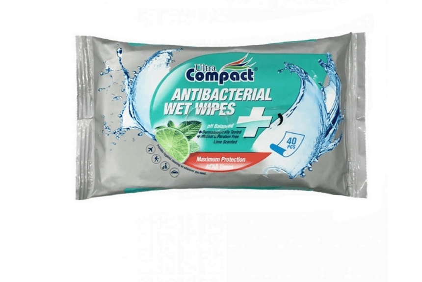 Servetele Umede Antibacteriene 🚫🦠 pentru Maini, Dezinfectante, Ultra Compact, 40 buc/set, fara Alcool sau Parabeni, Lime 🍋