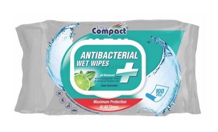 Servetele Umede Antibacteriene 🚫🦠 pentru Maini, Dezinfectante, Ultra Compact, 100 buc/set, fara Alcool sau Parabeni, Lime 🍋