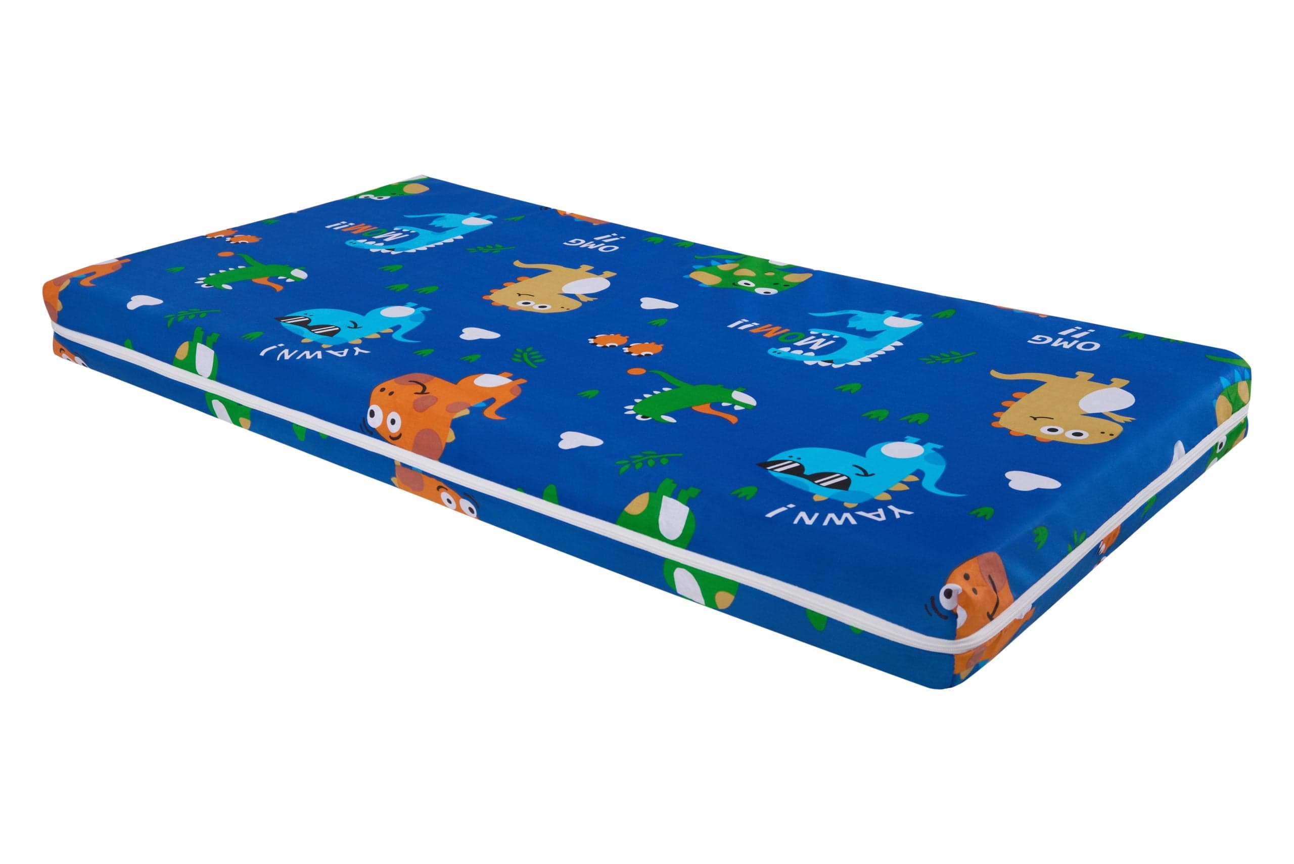 Saltea cu memorie Somnart Memory 70x140, înălțime 10 cm, pentru bebeluși și copii, husă impermeabilă, fermitate medie, model dinozauri - 6