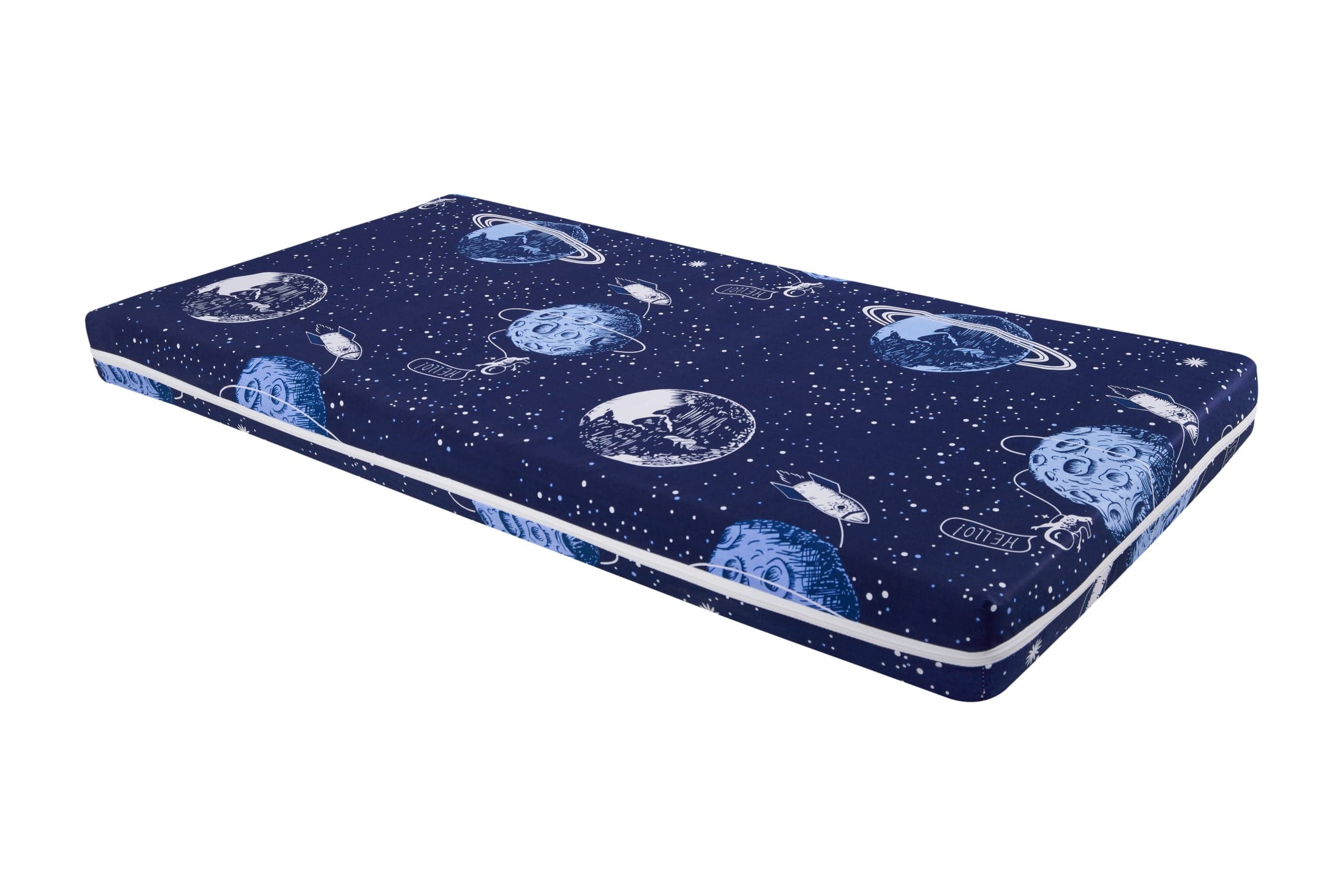 Saltea cu memorie Somnart Memory 60x120, înălțime 10 cm, pentru bebeluși și copii, husă impermeabilă, fermitate medie, model cosmos - 8