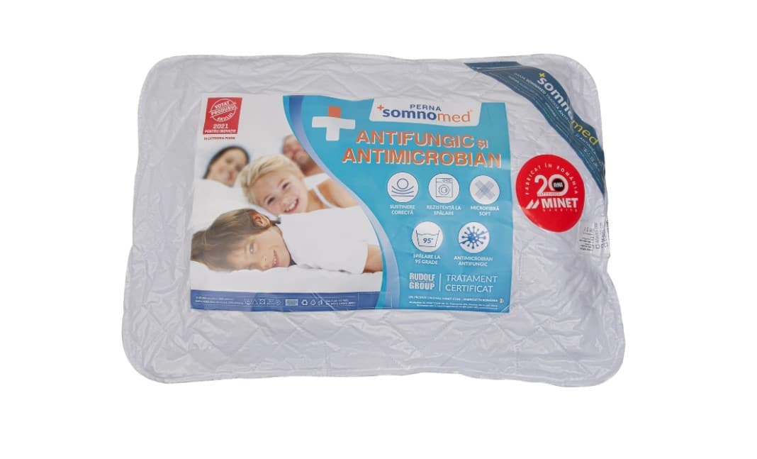 Perna Somnomed Antimicrobiana si Antifungica lavabila la 95°C - 50 x 70 cm, vidata - 6