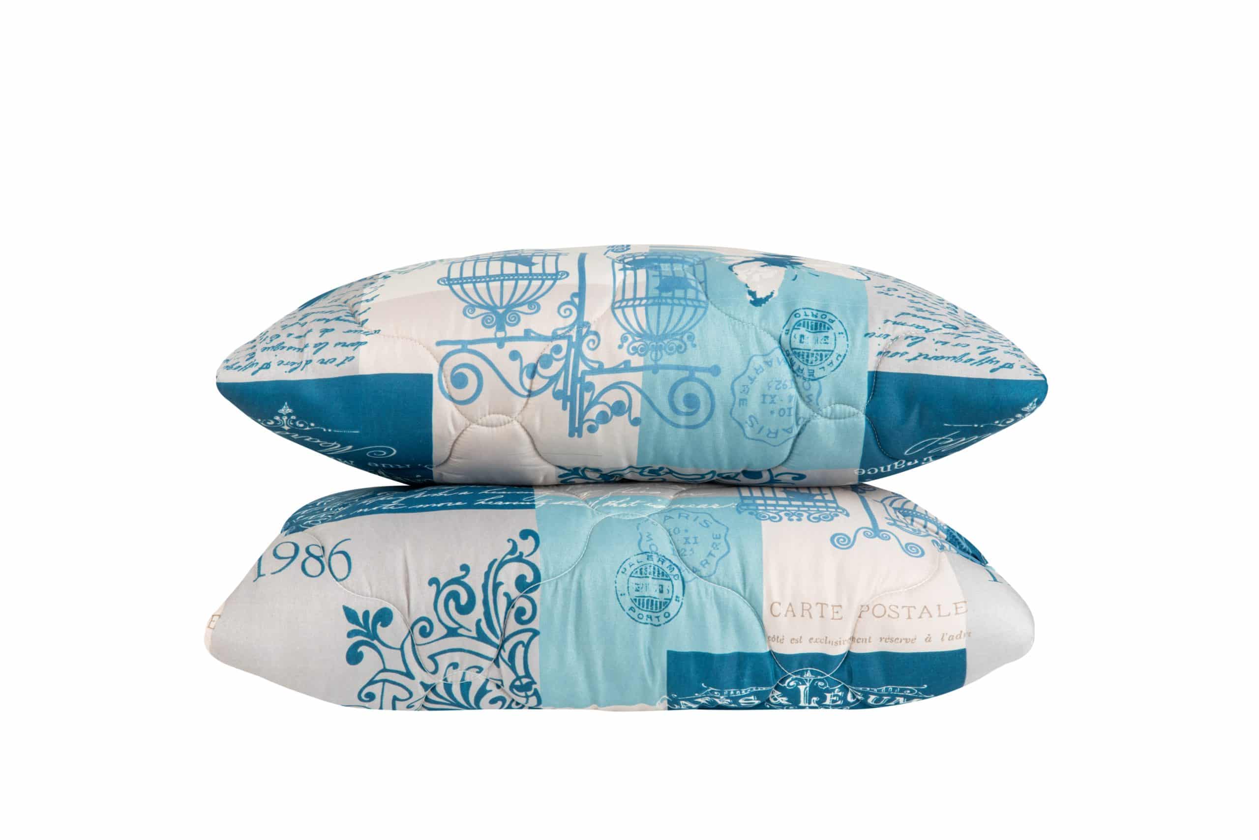 Set 2 perne Somnart microfibra Ultrasleep Blue Somnart, 50x70 cm - 2