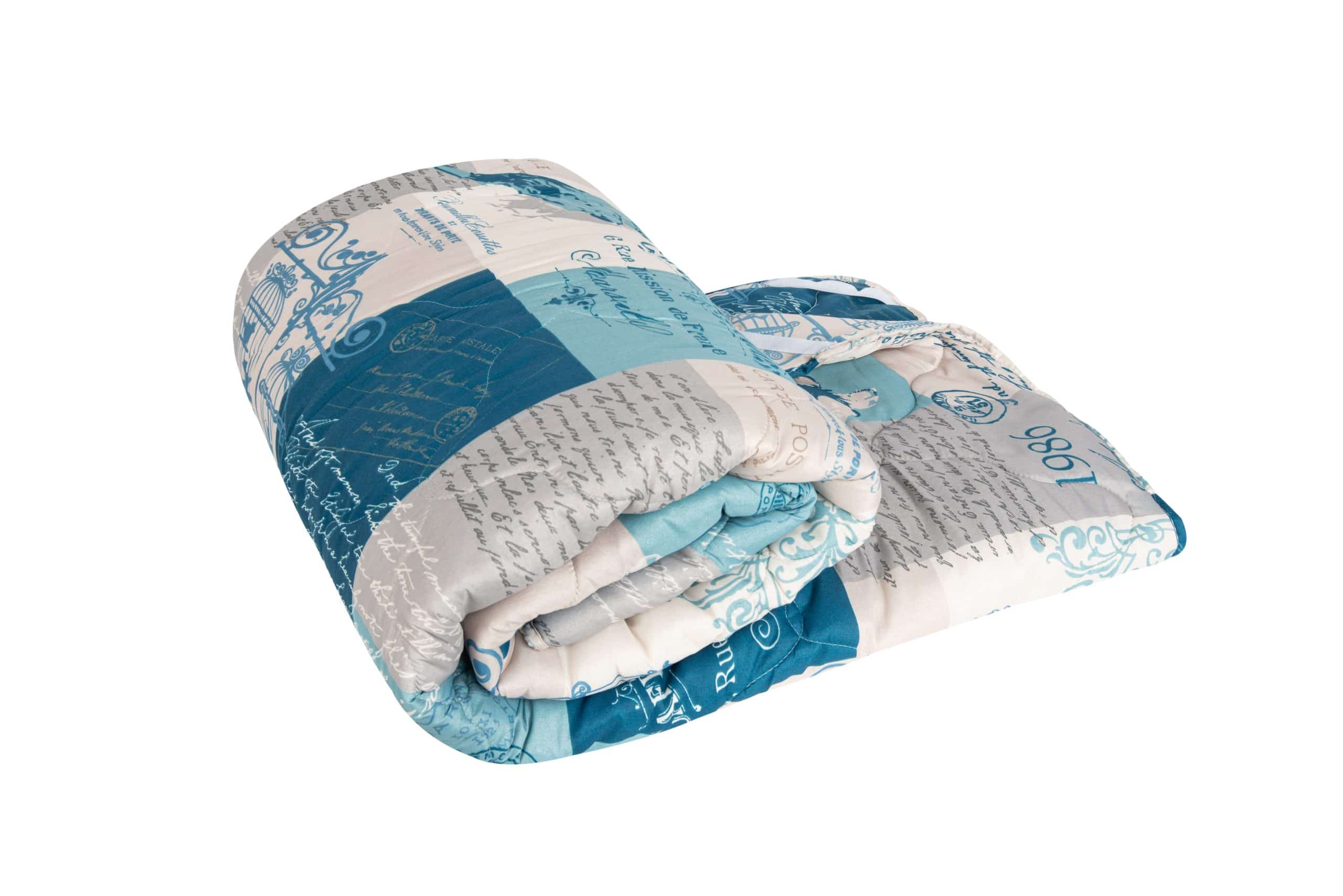 Set pilota 4 anotimpuri Ultrasleep Blue Somnart, 140x200 cm (200 g +120 g), microfibra - 2