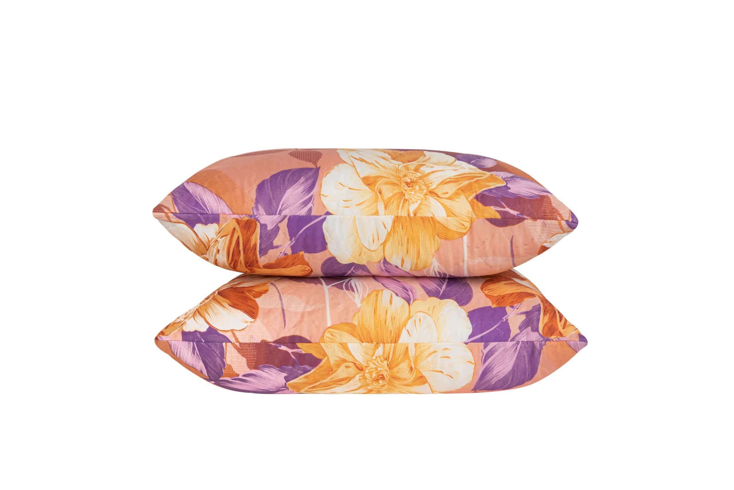 Set 2 perne Somnart microfibra Ultrasleep Purple Flowers Somnart 50x70 cm - 2
