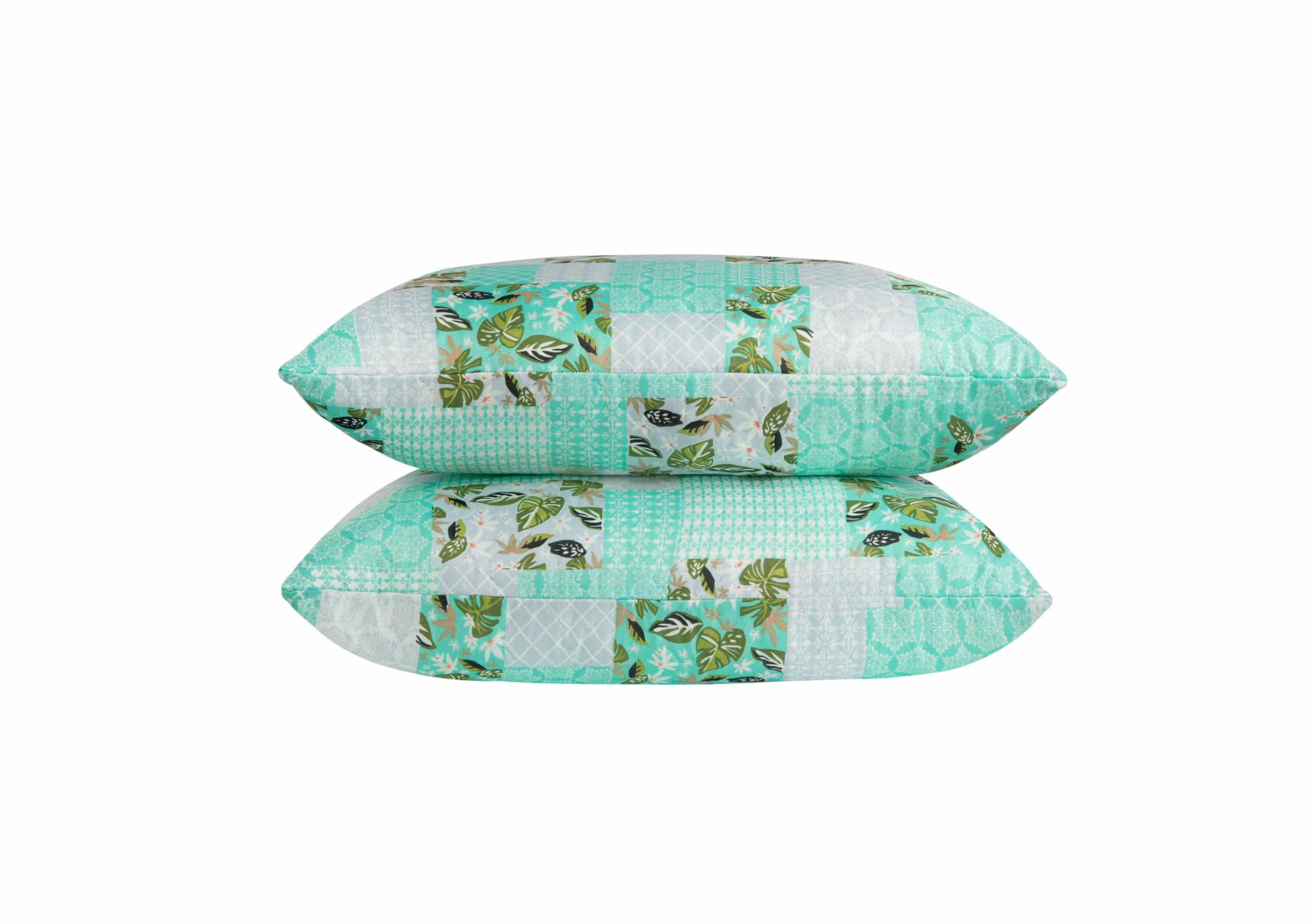 Set 2 perne Somnart microfibra Ultrasleep Green Flowers Somnart 50x70 cm - 2