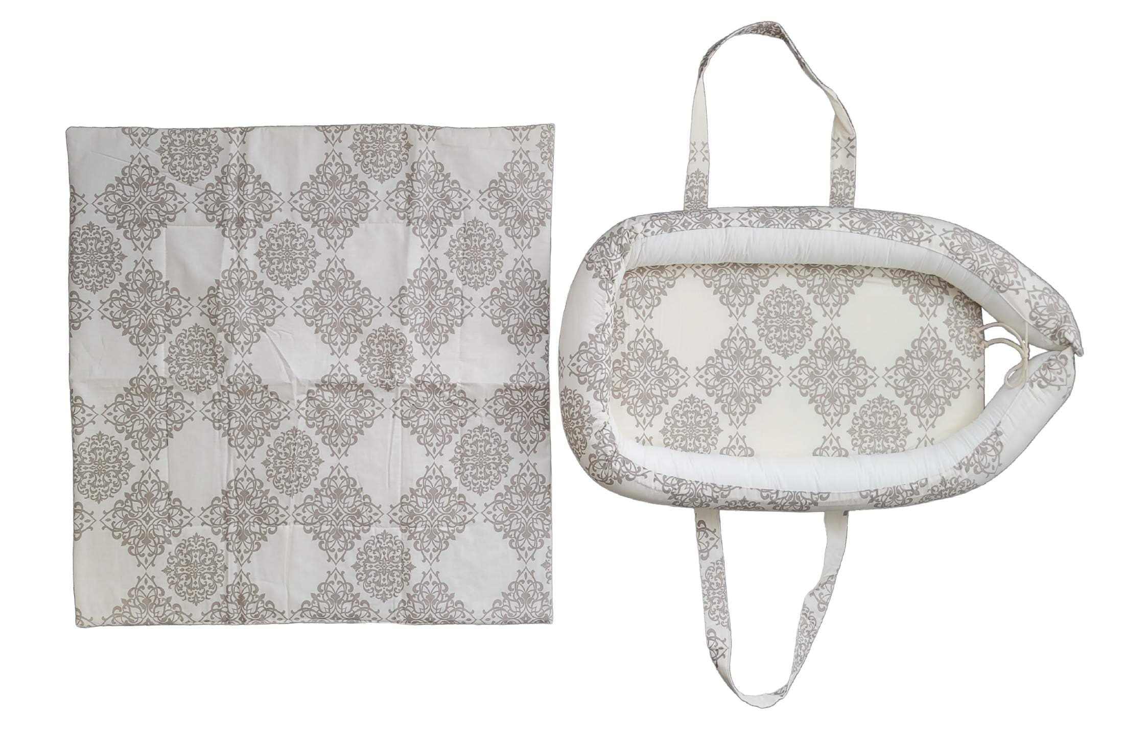 Baby Nest Somnart: Cosulet bebelusi + Salteluta 42x84x2 cm + Paturica 70x70 cm model Elegant Armonia - 4